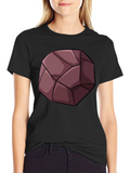 Geometric Rock Graphic Tee - Unique Design T-Shirt product image 1