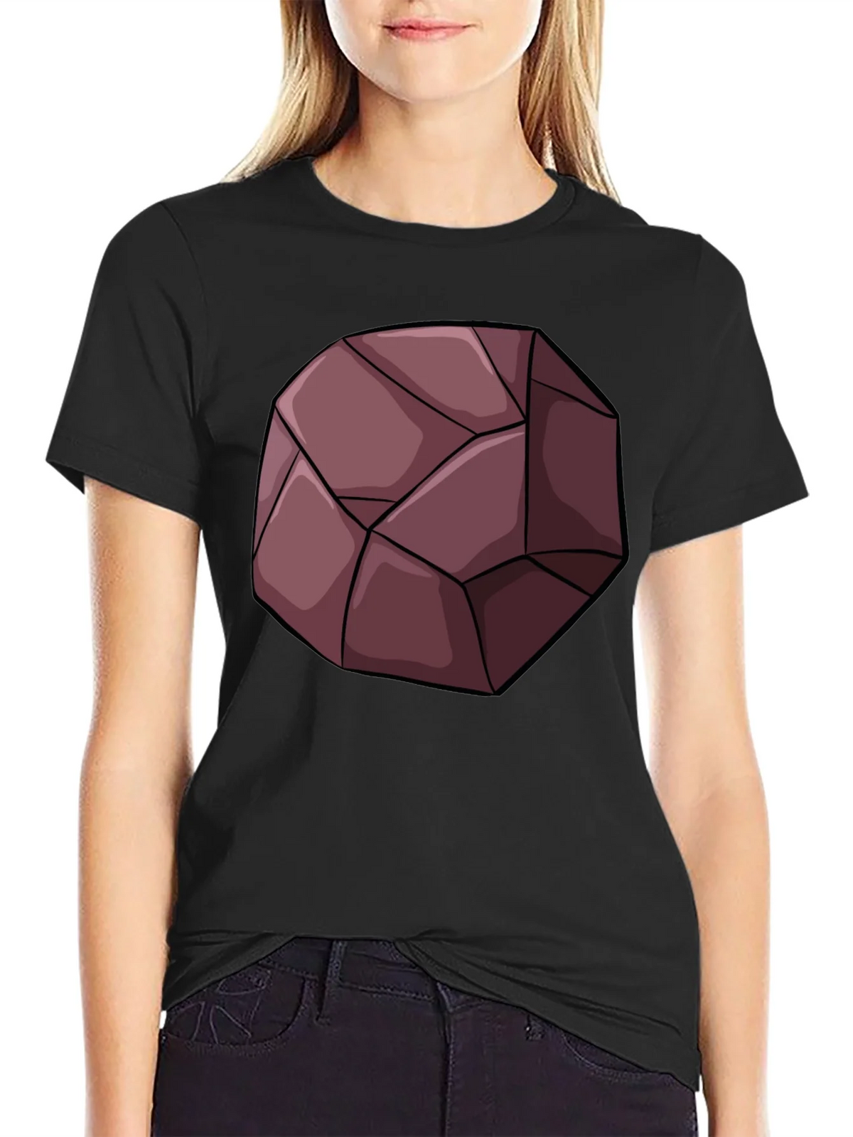 Geometric Rock Graphic Tee - Unique Design T-Shirt product image 1