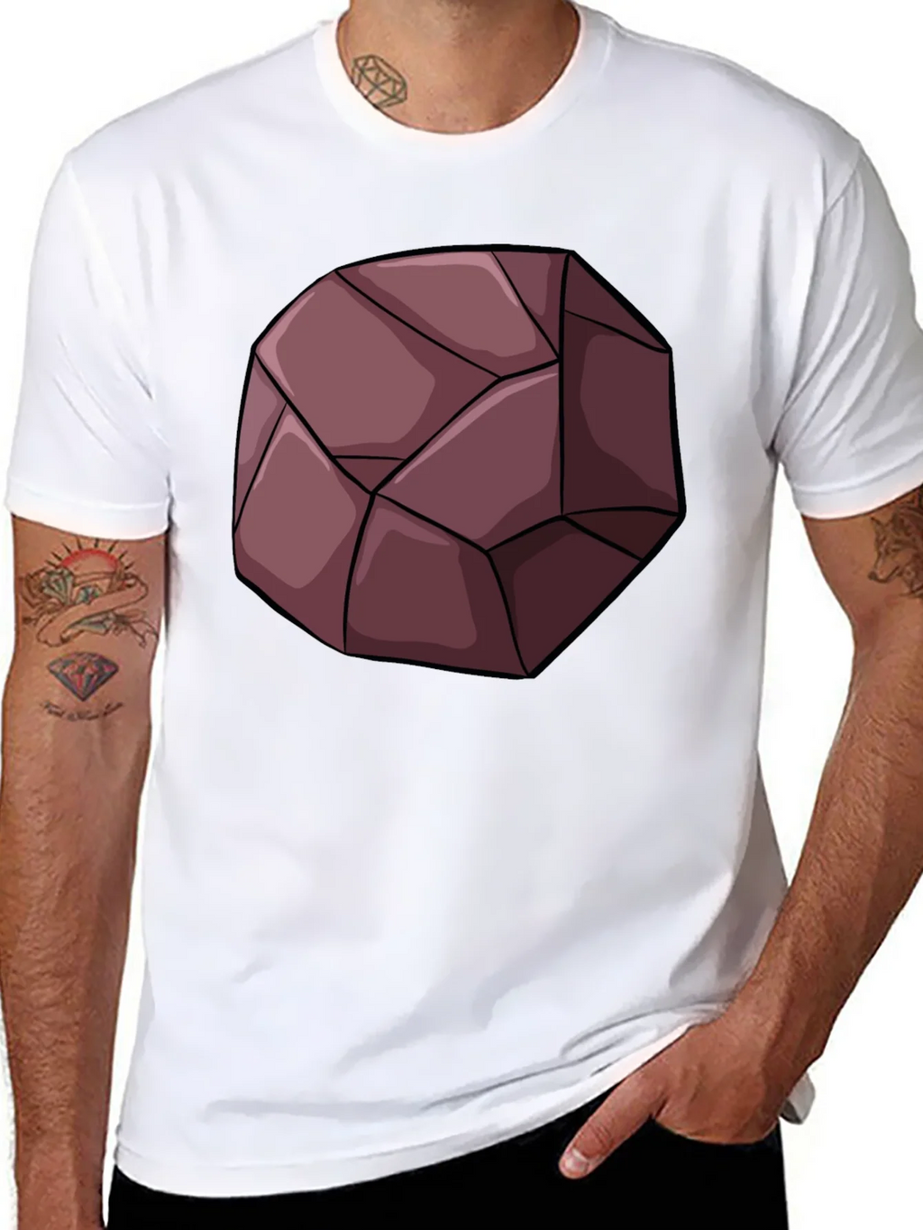 Geometric Rock Graphic Tee - Unique Design T-Shirt product image 5