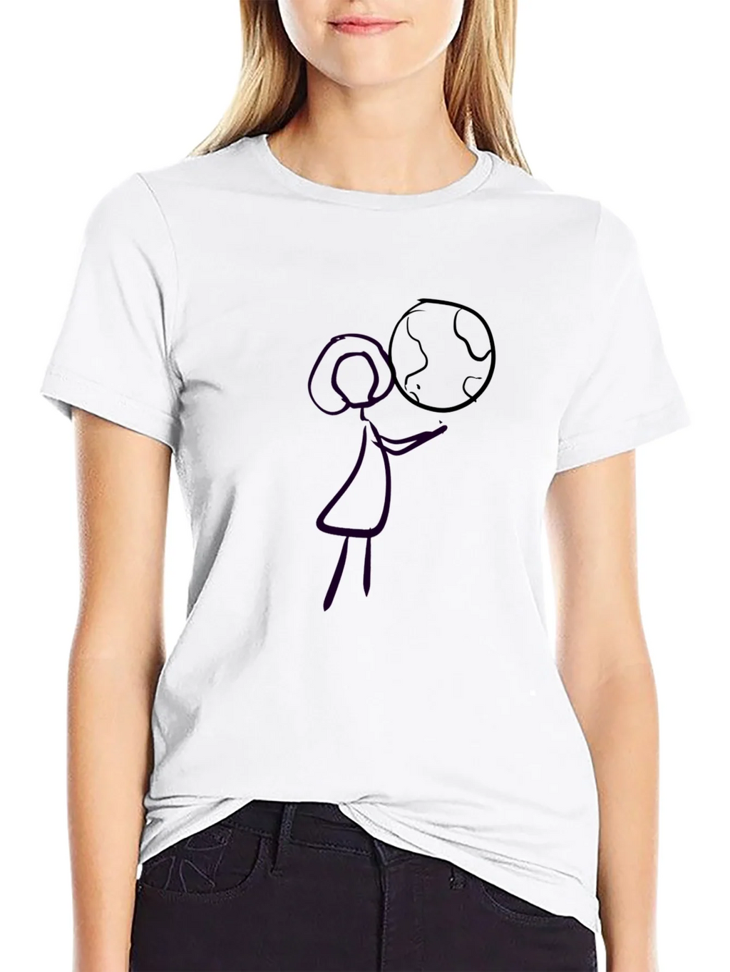 Planet in Hand Tee - Unique Graphic T-Shirt product image 4
