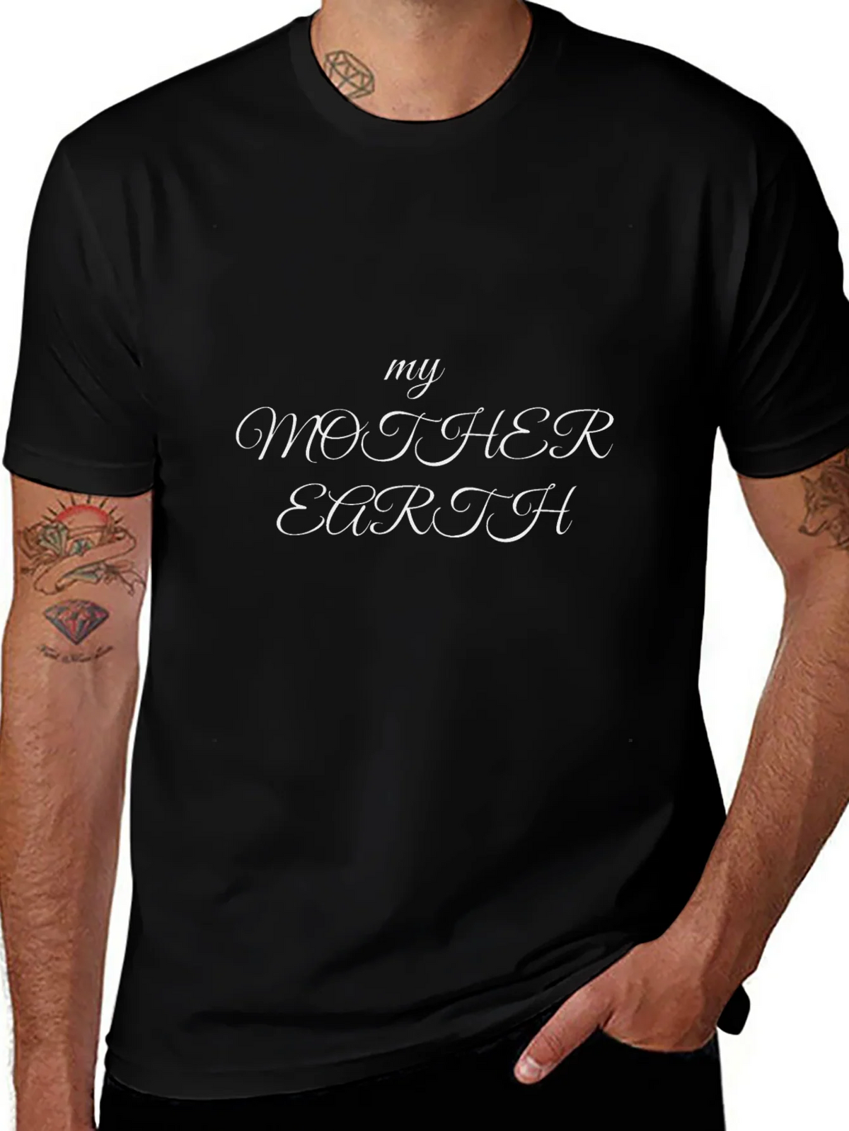 My Mother Earth Tee - Black Casual T-Shirt product image 1