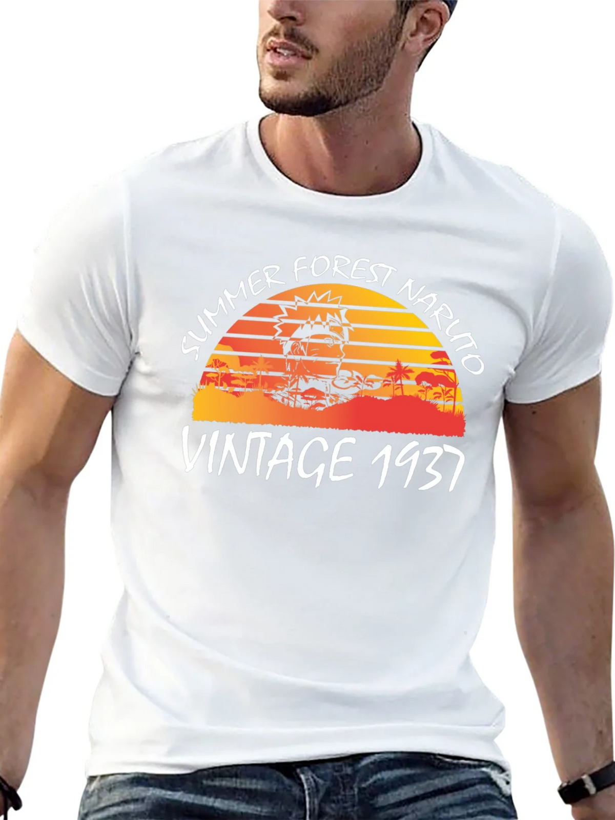 Summer Forest Naruto Vintage 1937 T-Shirt product image 12