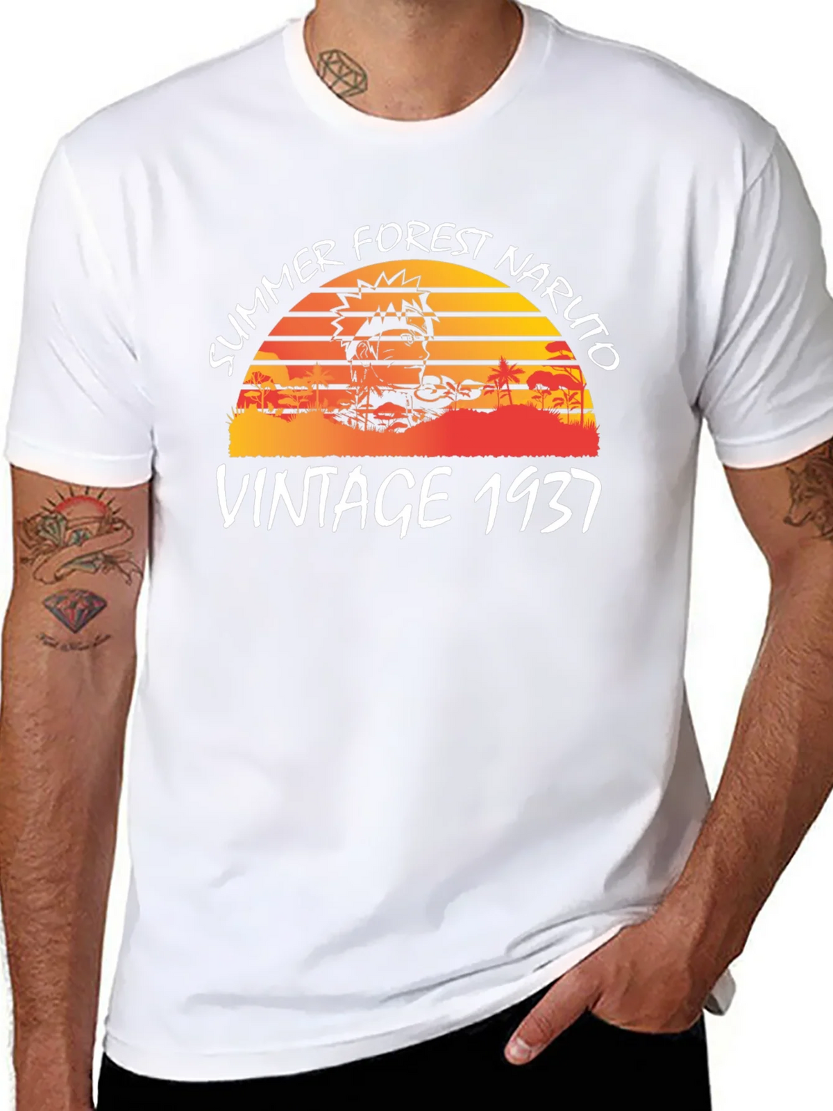 Summer Forest Naruto Vintage 1937 T-Shirt product image 7