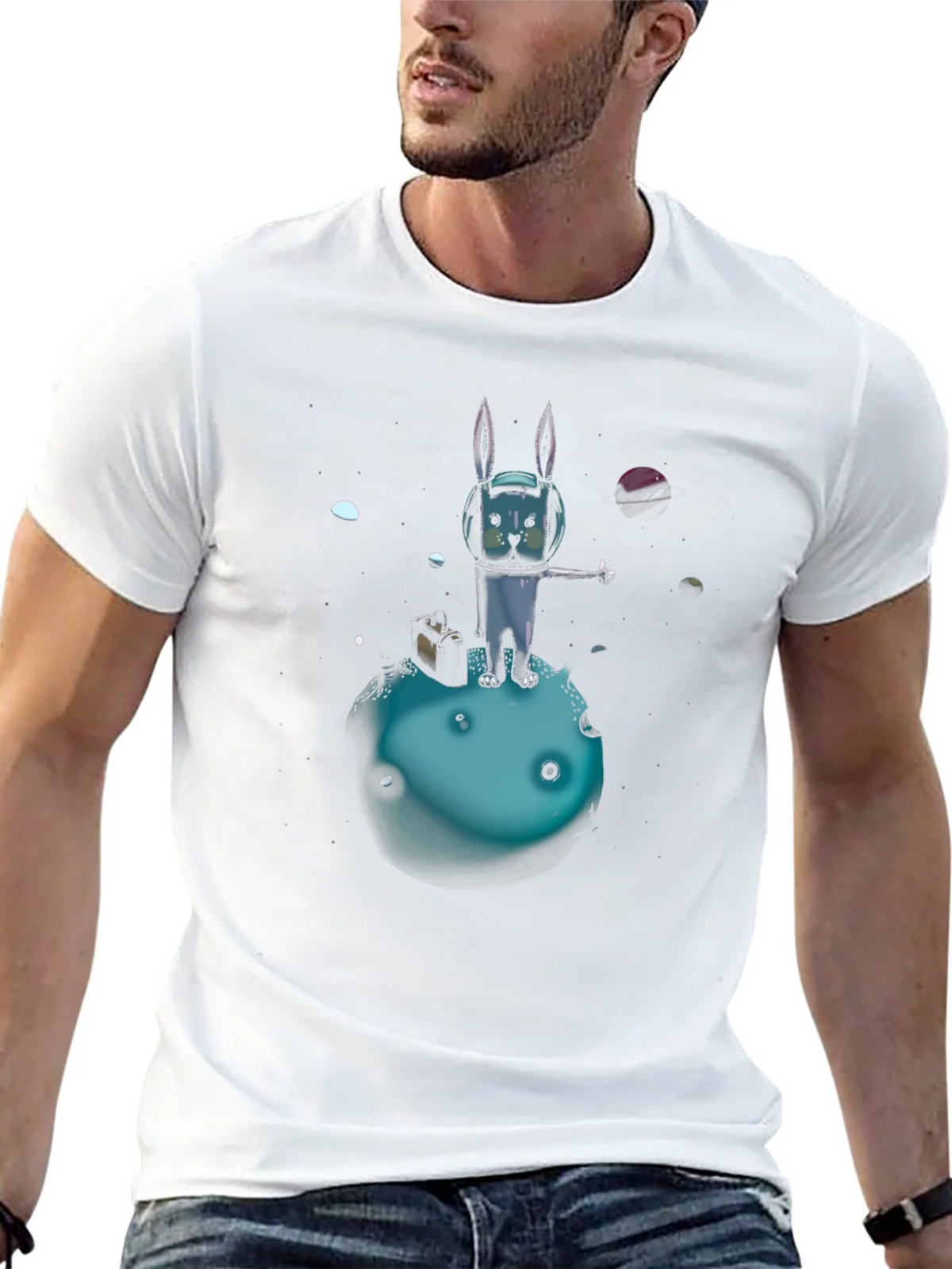 Space Rabbit T-Shirt: Galactic Hitchhiker product image 10