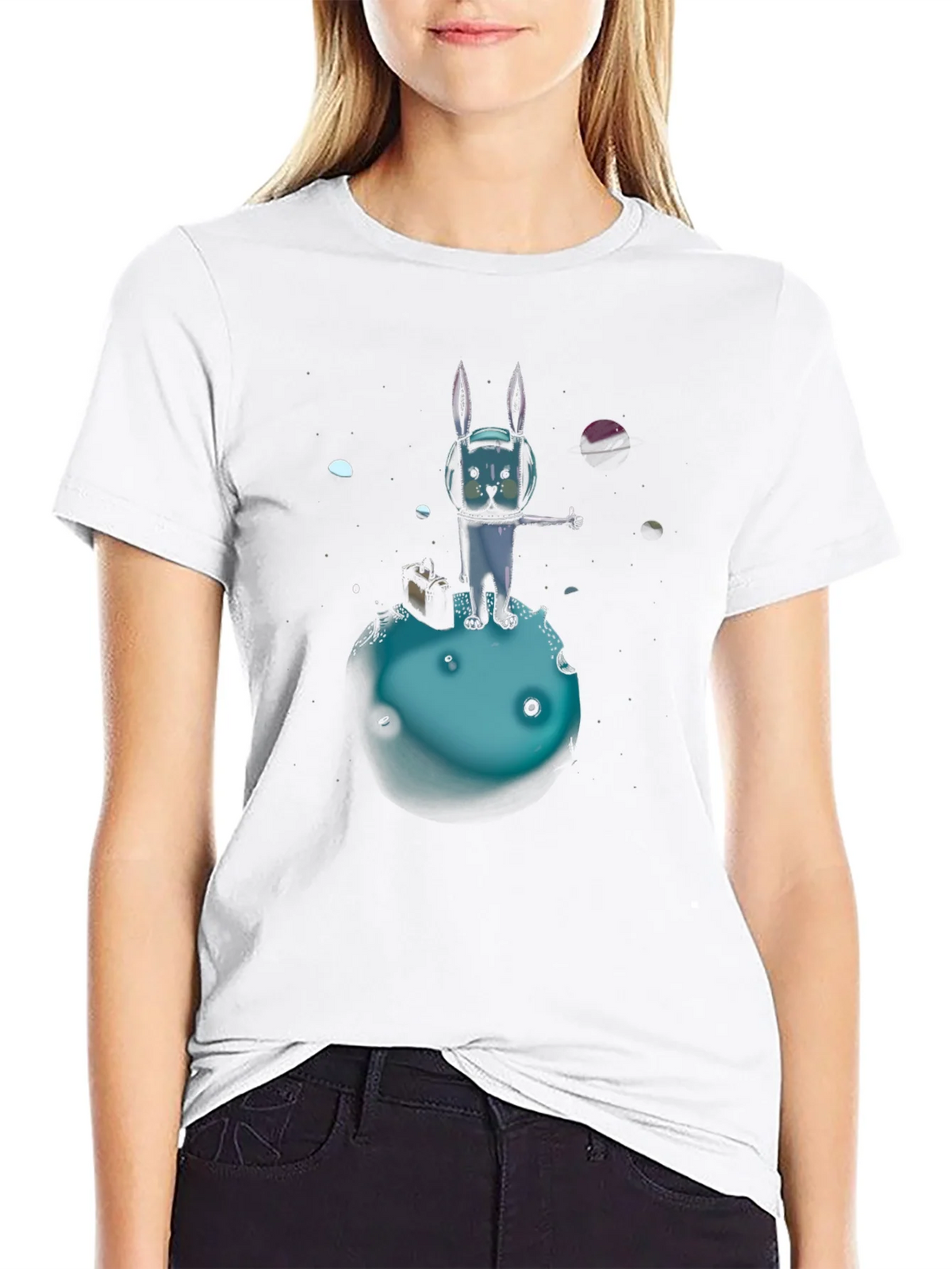Space Rabbit T-Shirt: Galactic Hitchhiker product image 7