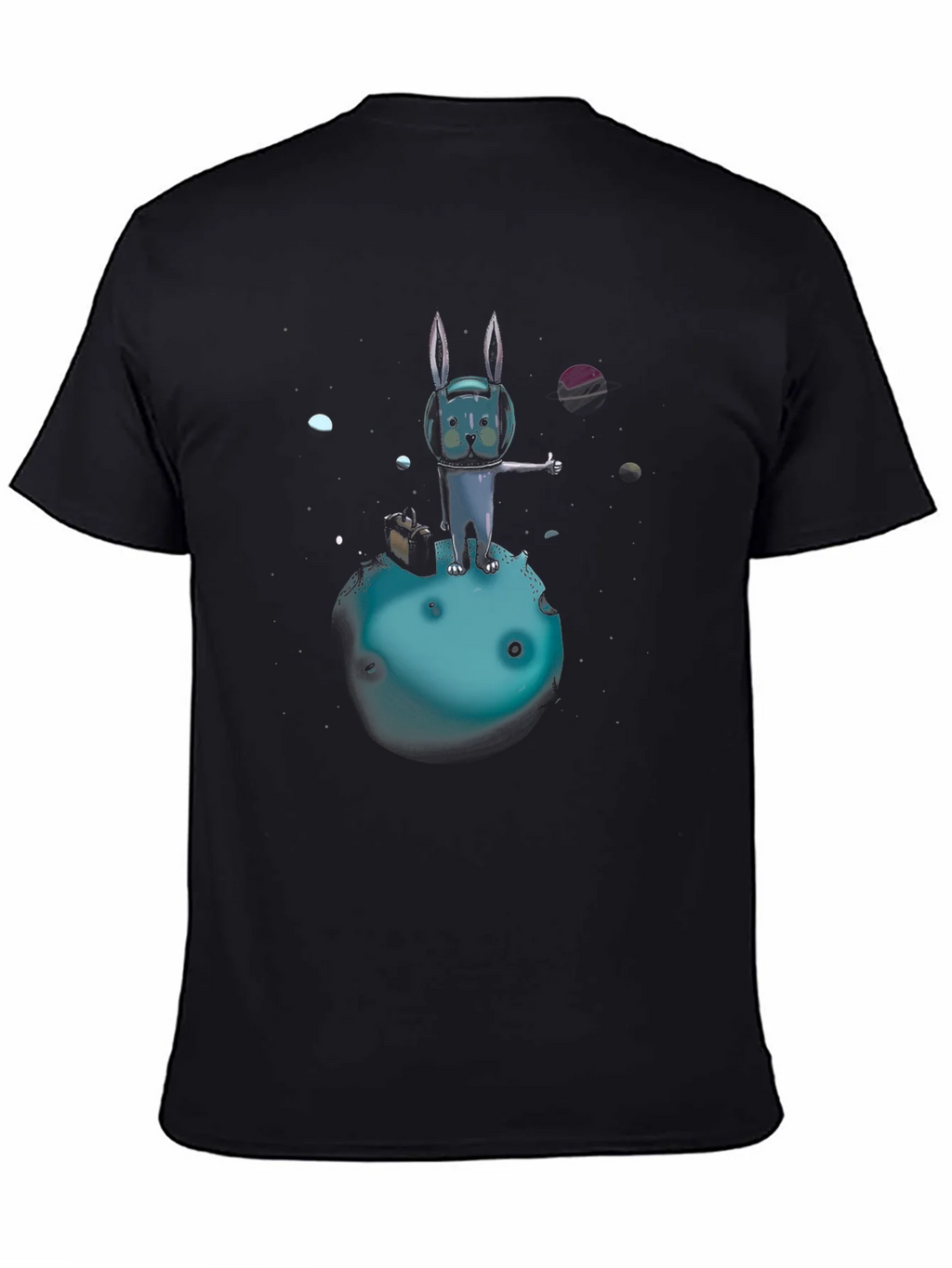 Space Rabbit T-Shirt: Galactic Hitchhiker product image 4