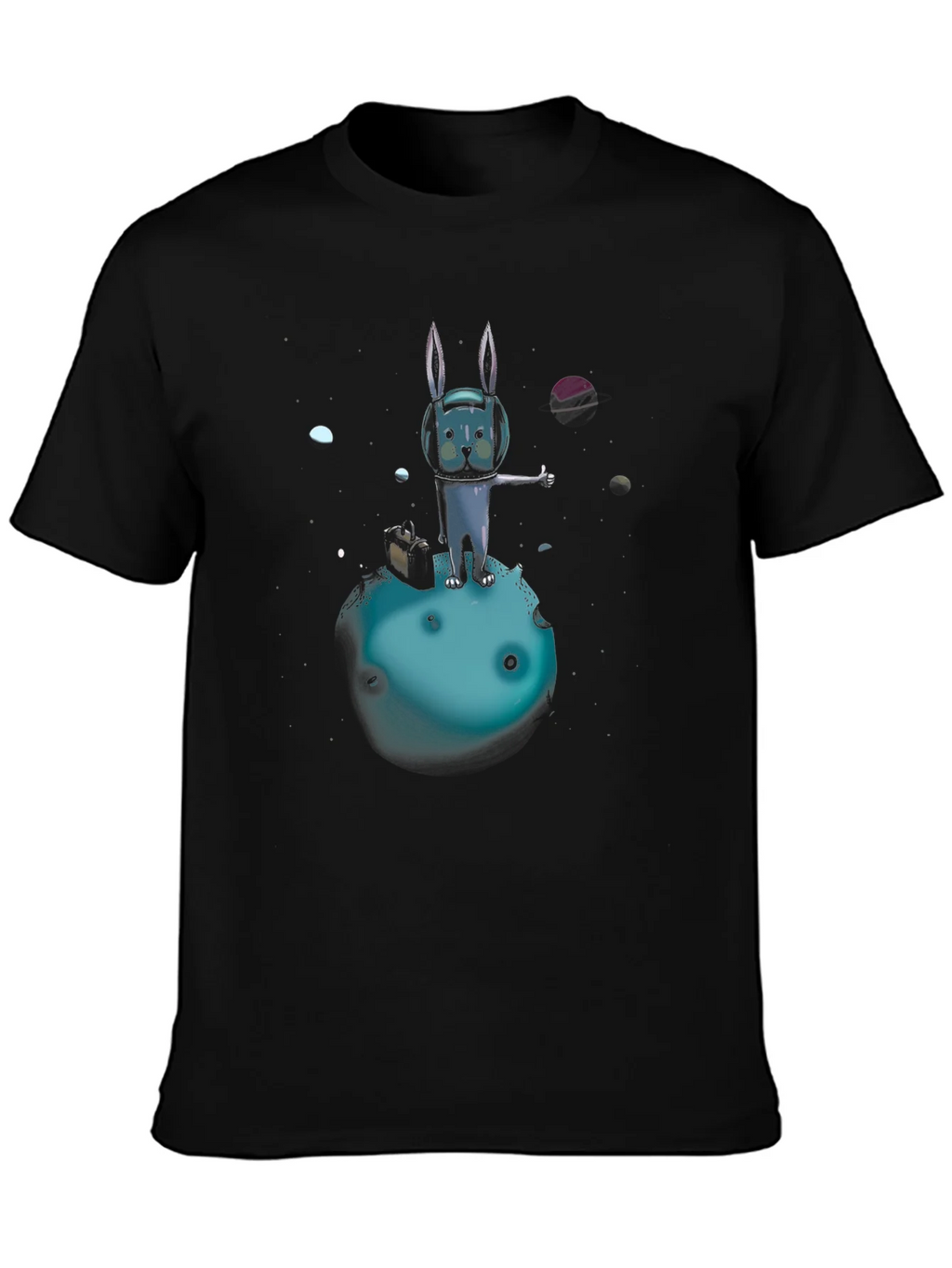 Space Rabbit T-Shirt: Galactic Hitchhiker product image 3