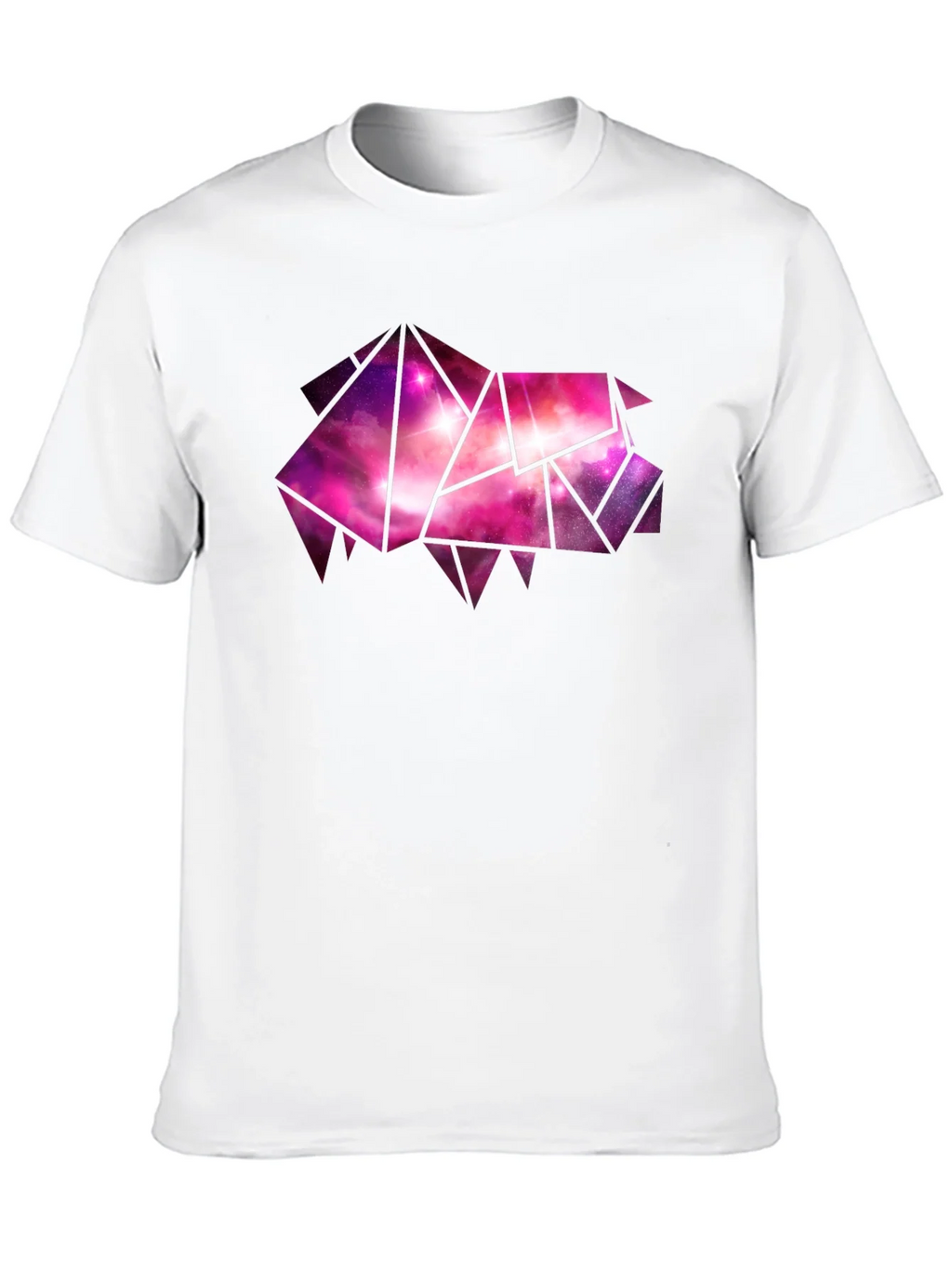 Geometric Galaxy Pig Tee - Stylish Black Cotton T-Shirt product image 2