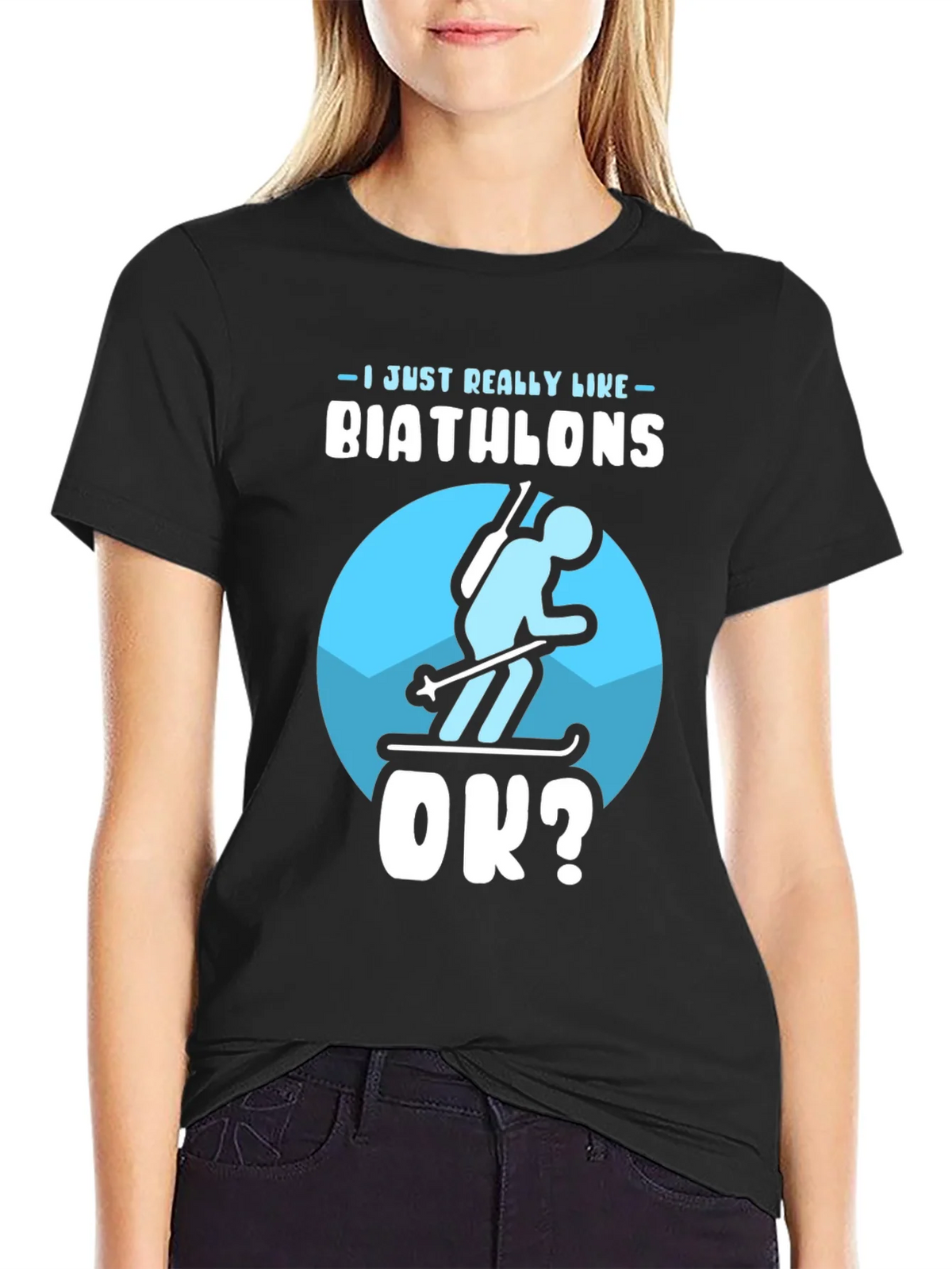 Biathlon Lover T-Shirt | Just Really Like Biathlons OK? product image 2