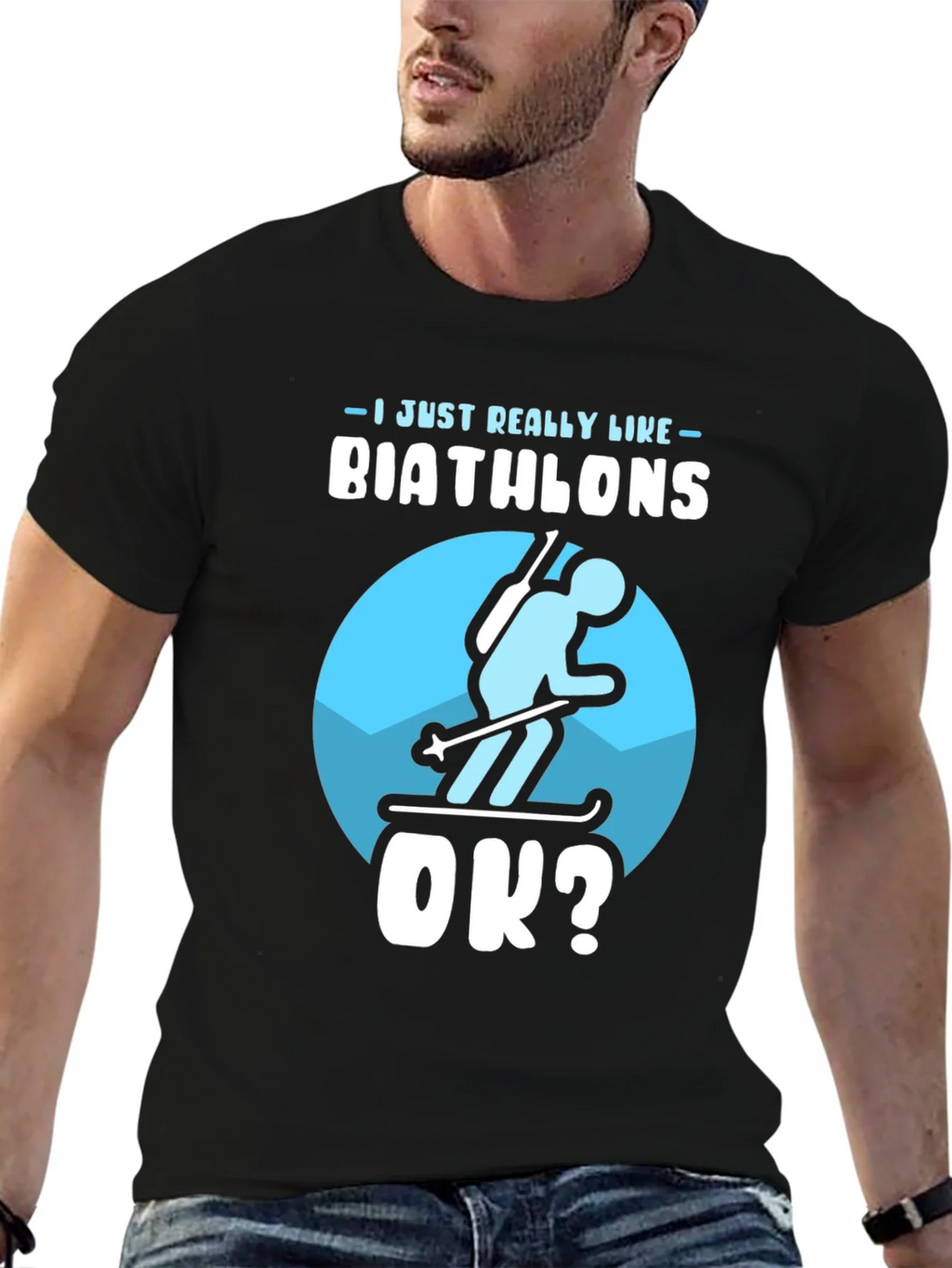 Biathlon Lover T-Shirt | Just Really Like Biathlons OK? product image 6