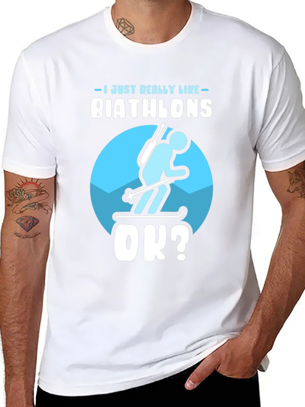 Biathlon Lover T-Shirt | Just Really Like Biathlons OK? product image 7