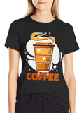 Coffee Powered T-Shirt | Snake & Energy Design product image 1