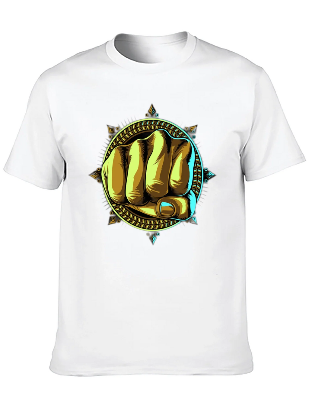 Fist Graphic Print Black T-Shirt product image 3
