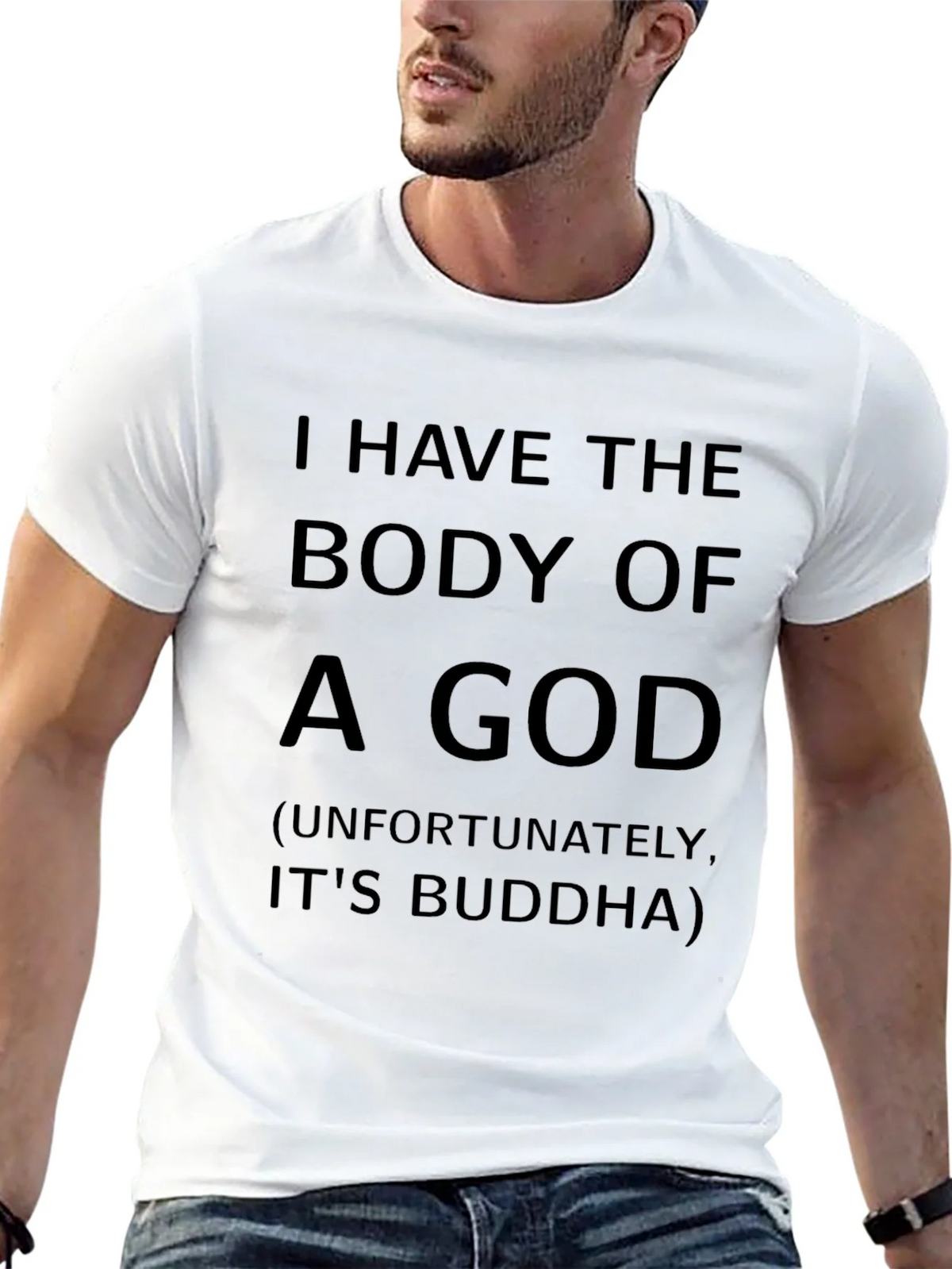 Funny Buddha Body Graphic T-Shirt product image 12