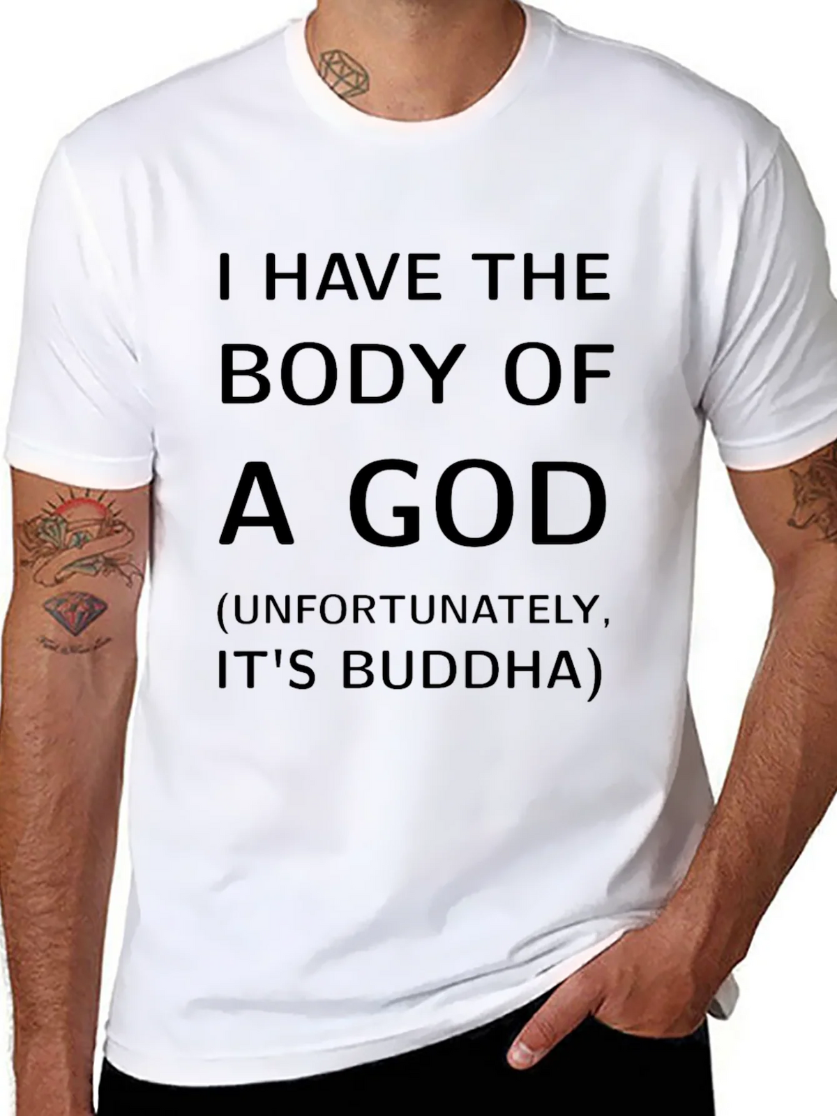 Funny Buddha Body Graphic T-Shirt product image 7