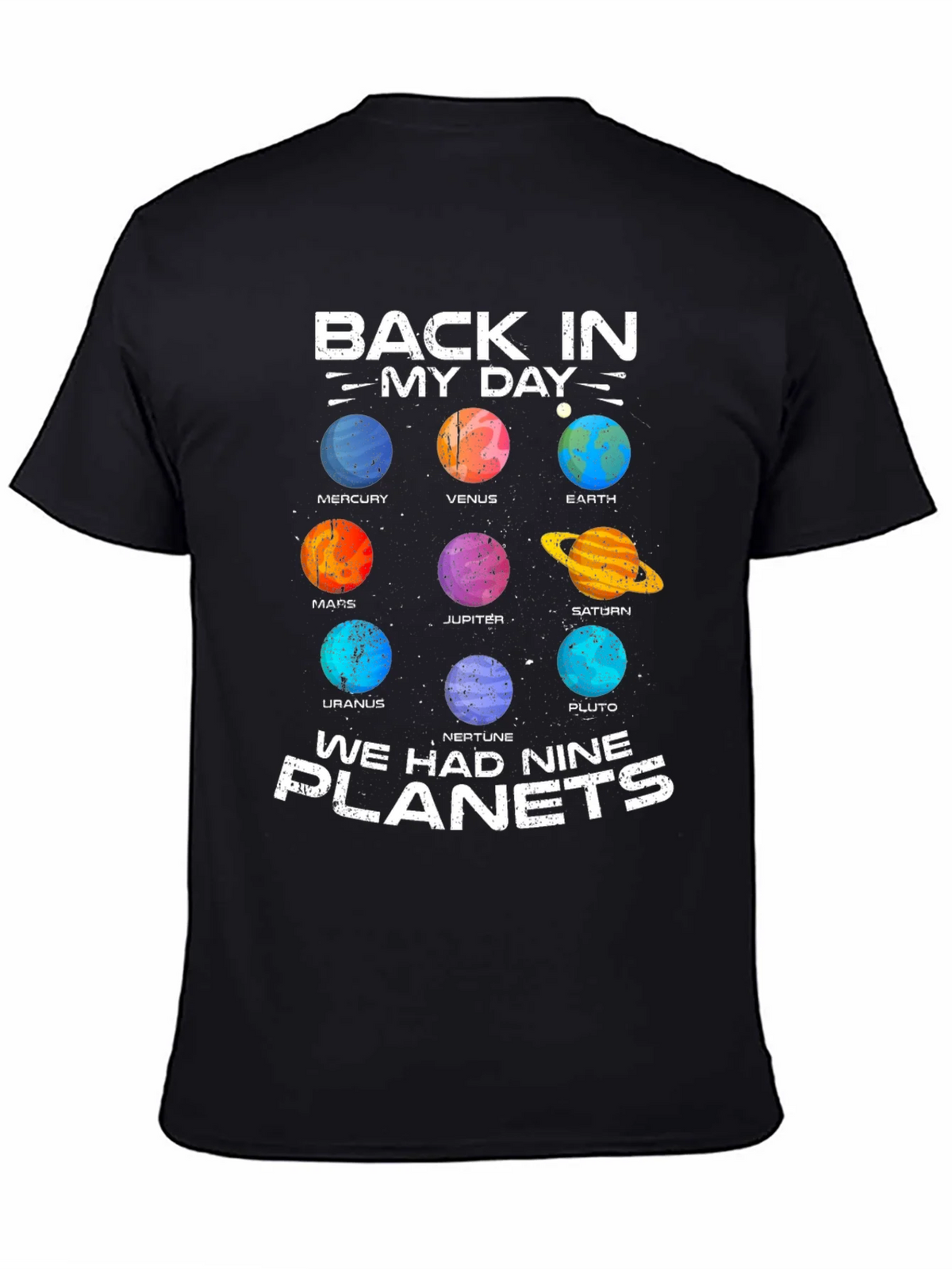 Retro Solar System T-Shirt - Nine Planets product image 4