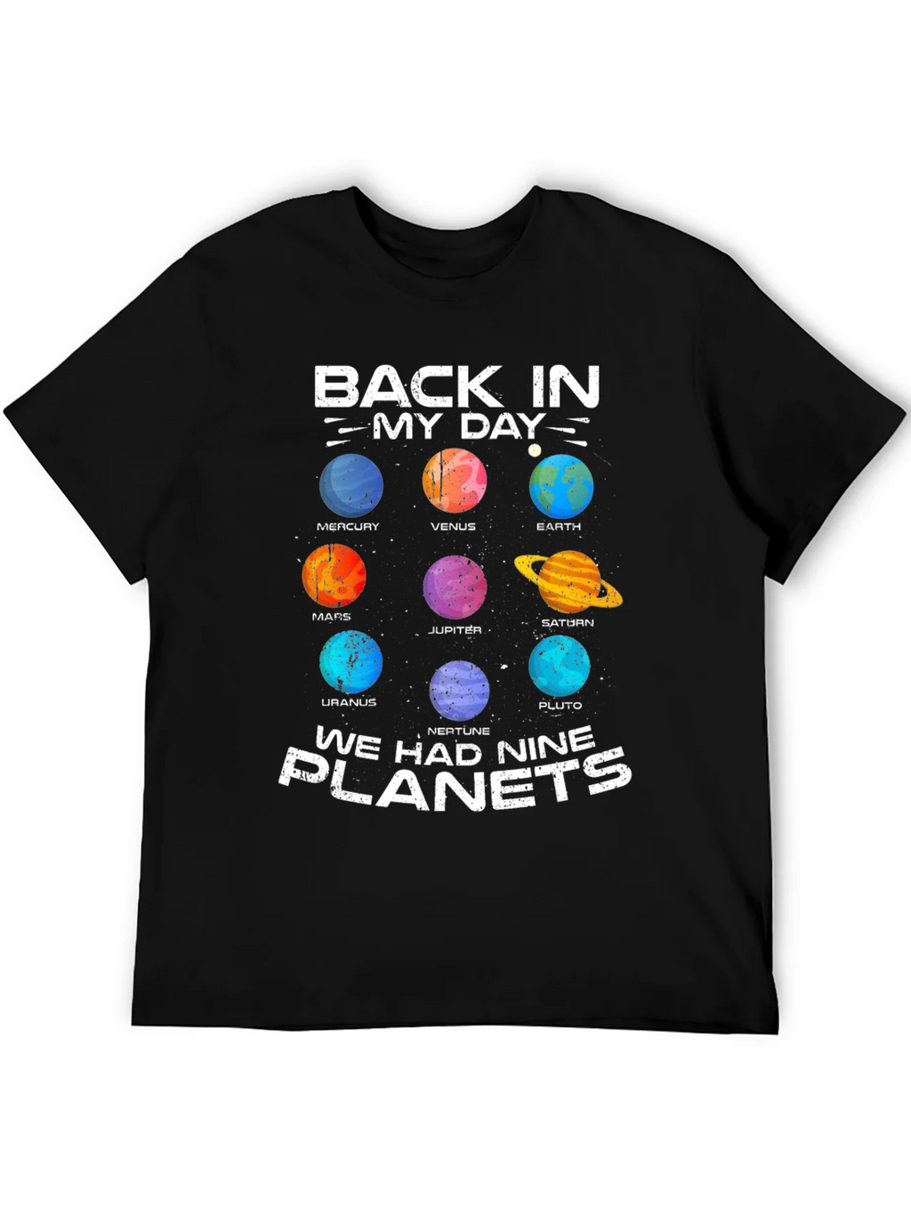 Retro Solar System T-Shirt - Nine Planets product image 5