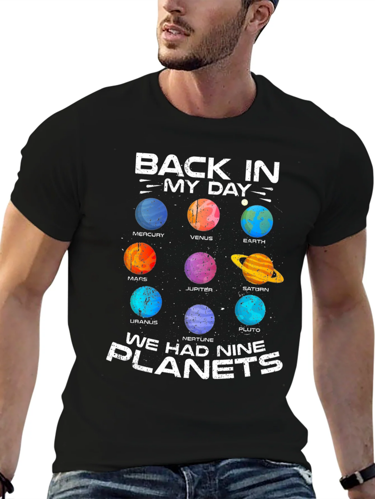 Retro Solar System T-Shirt - Nine Planets product image 6