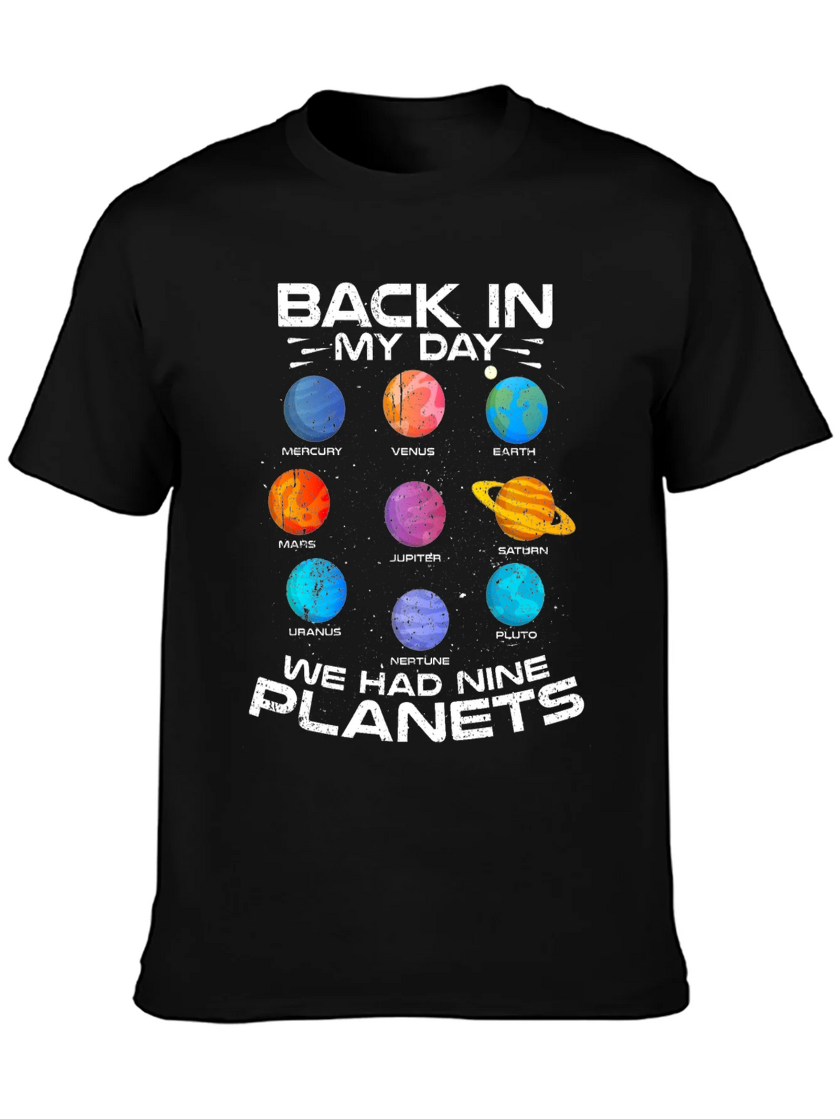 Retro Solar System T-Shirt - Nine Planets product image 3