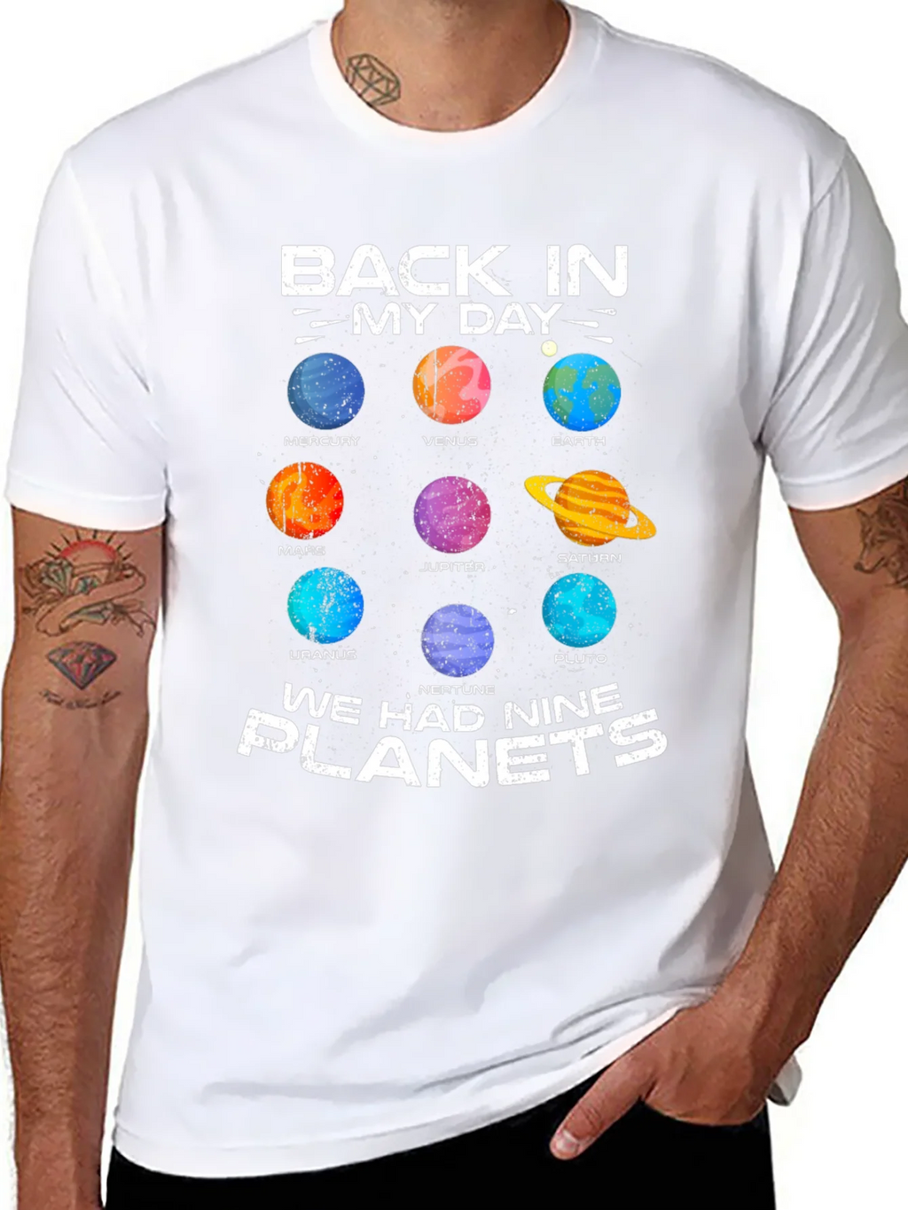 Retro Solar System T-Shirt - Nine Planets product image 7