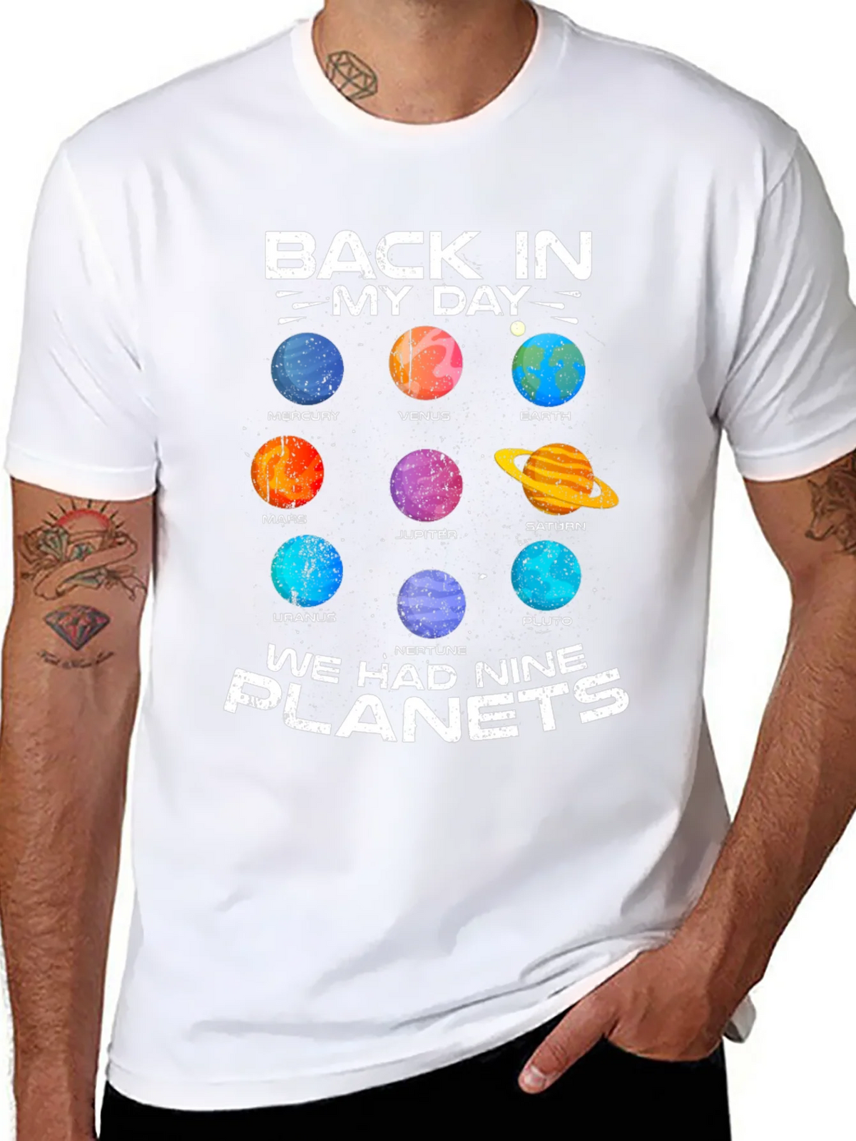 Retro Solar System T-Shirt - Nine Planets product image 7