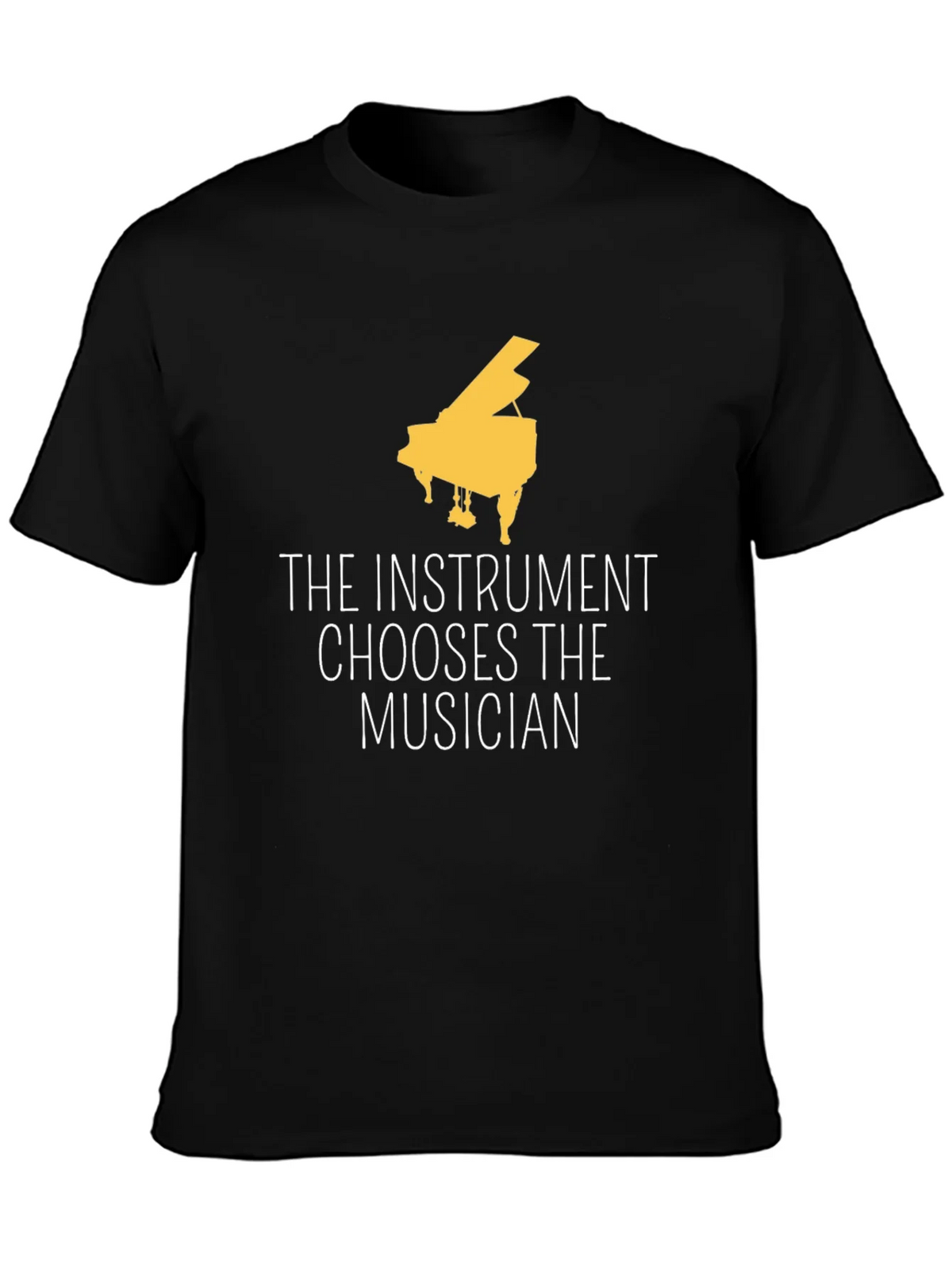 The Instrument Chooses Musician Black Tee product image 3