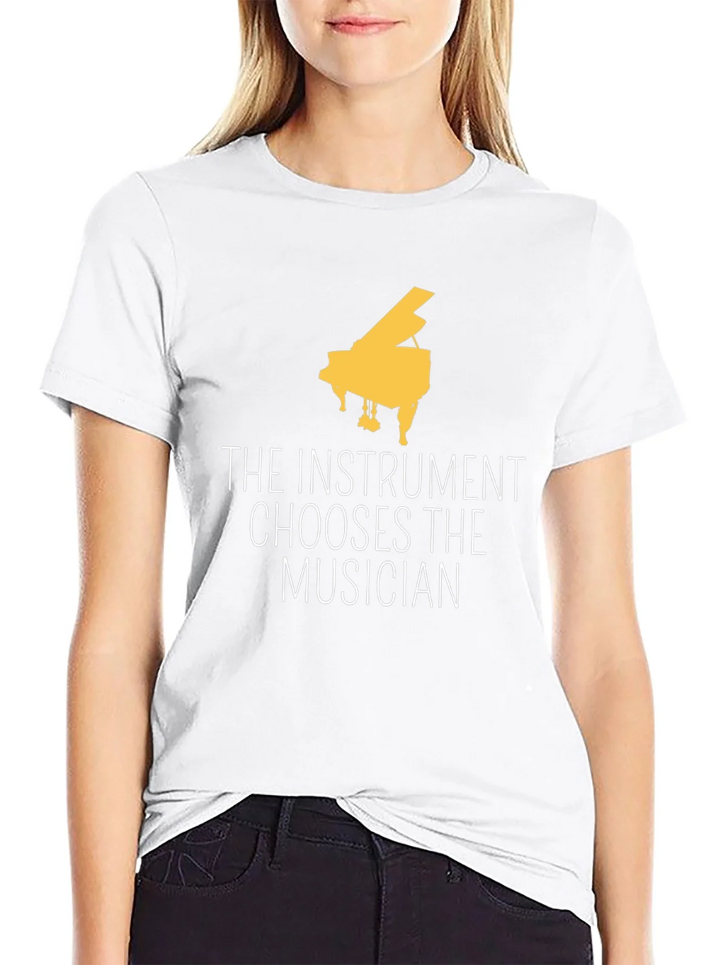 The Instrument Chooses Musician Black Tee product image 8