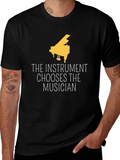 The Instrument Chooses Musician Black Tee product image 1