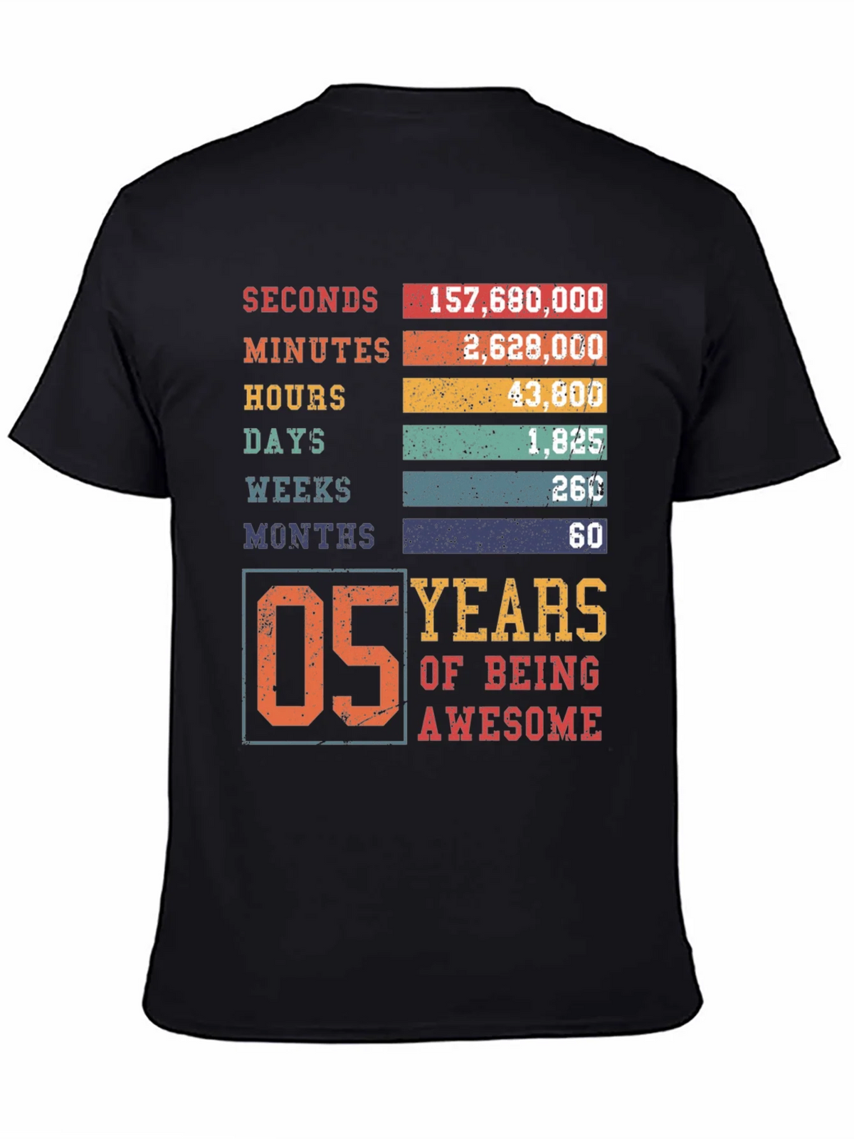 5 Years of Being Awesome Graphic Tee product image 4