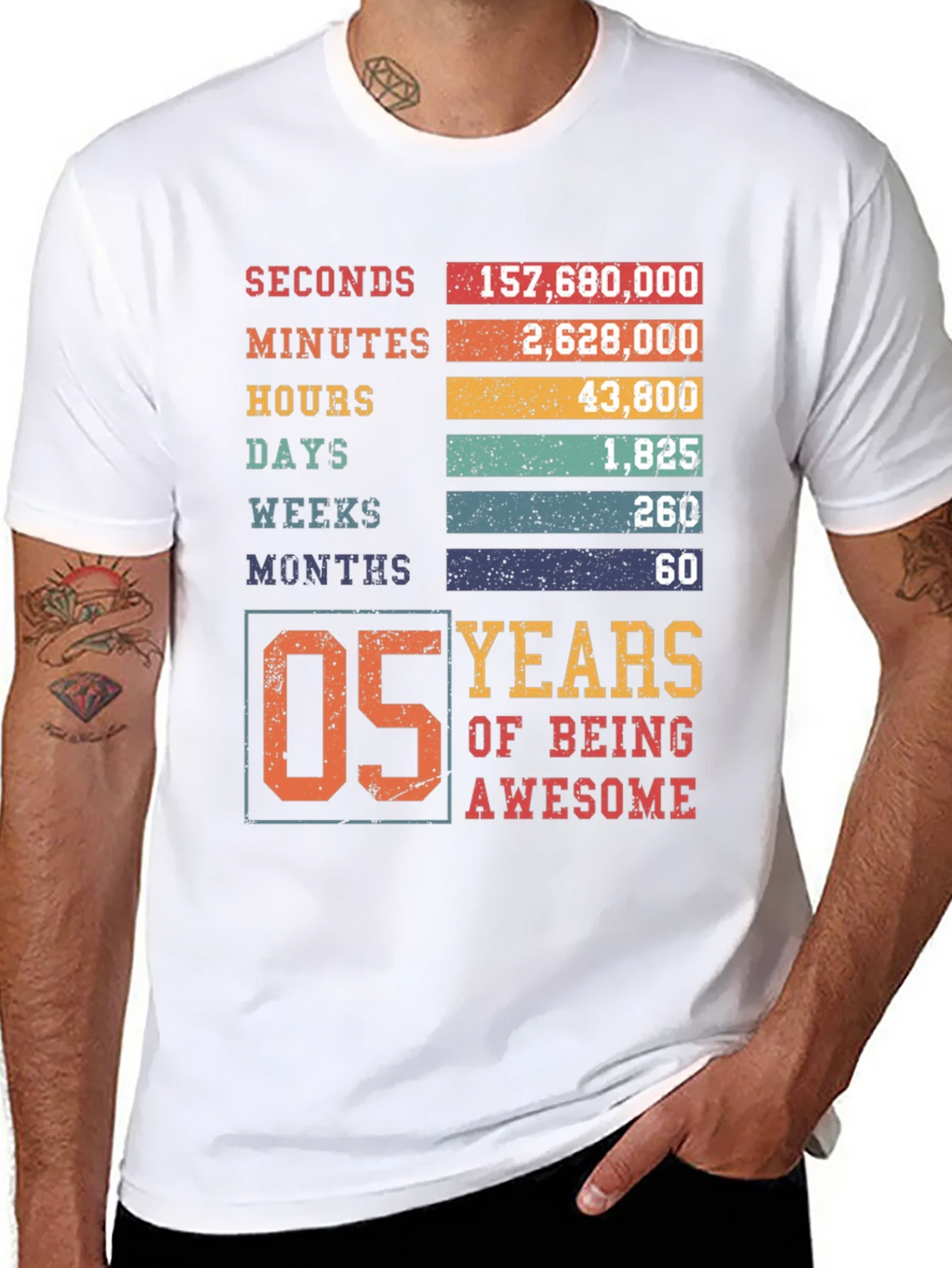 5 Years of Being Awesome Graphic Tee product image 7
