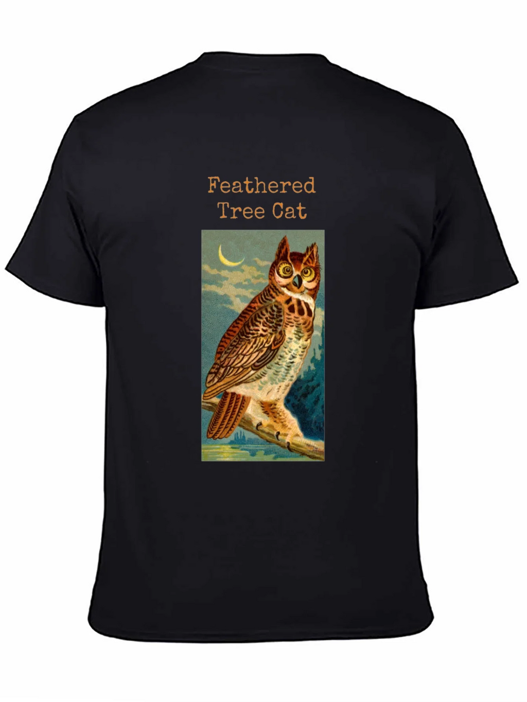 Feathered Tree Cat Owl T-Shirt product image 4