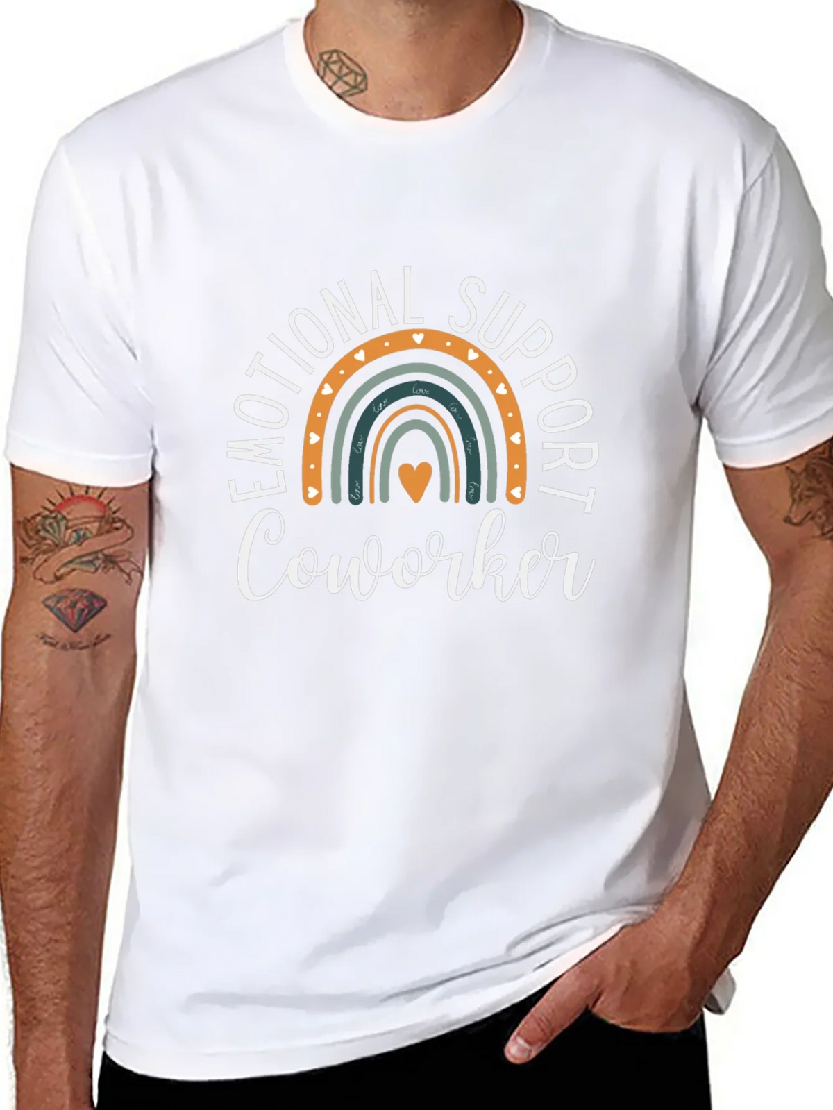 Emotional Support Coworker Graphic Tee product image 7