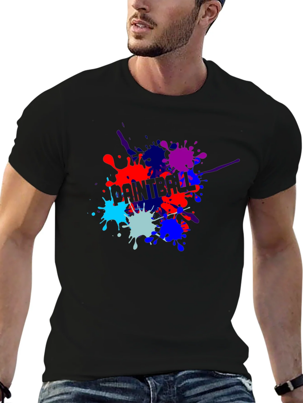 Paintball Splatter T-Shirt - Cool Graphic Tee product image 5