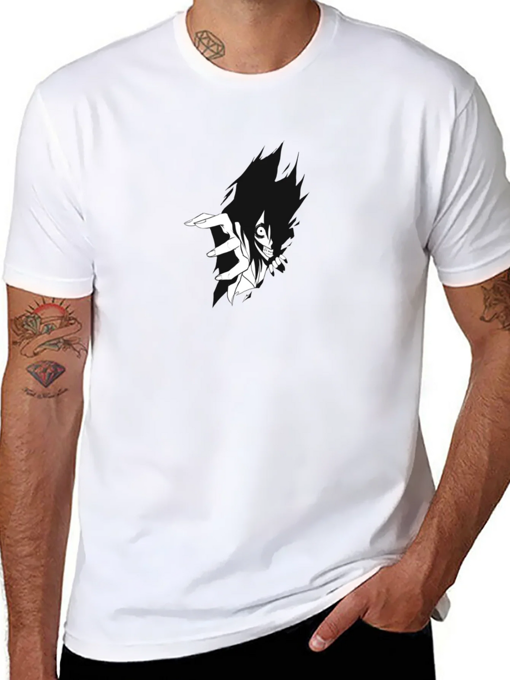 Creepy Anime Graphic Tee product image 7