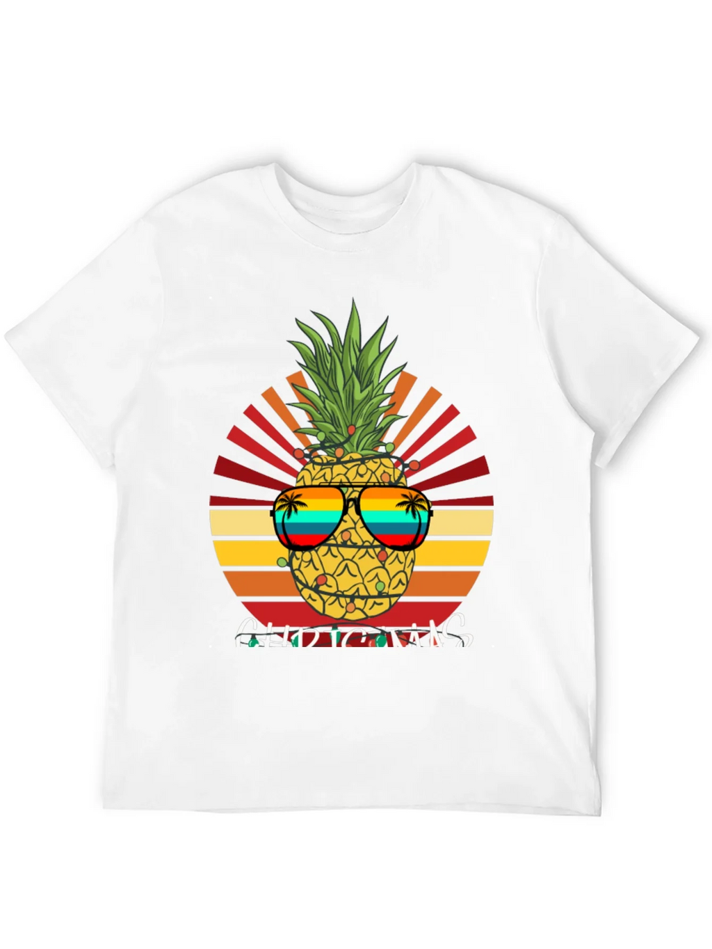 Festive Pineapple Christmas T-Shirt product image 11