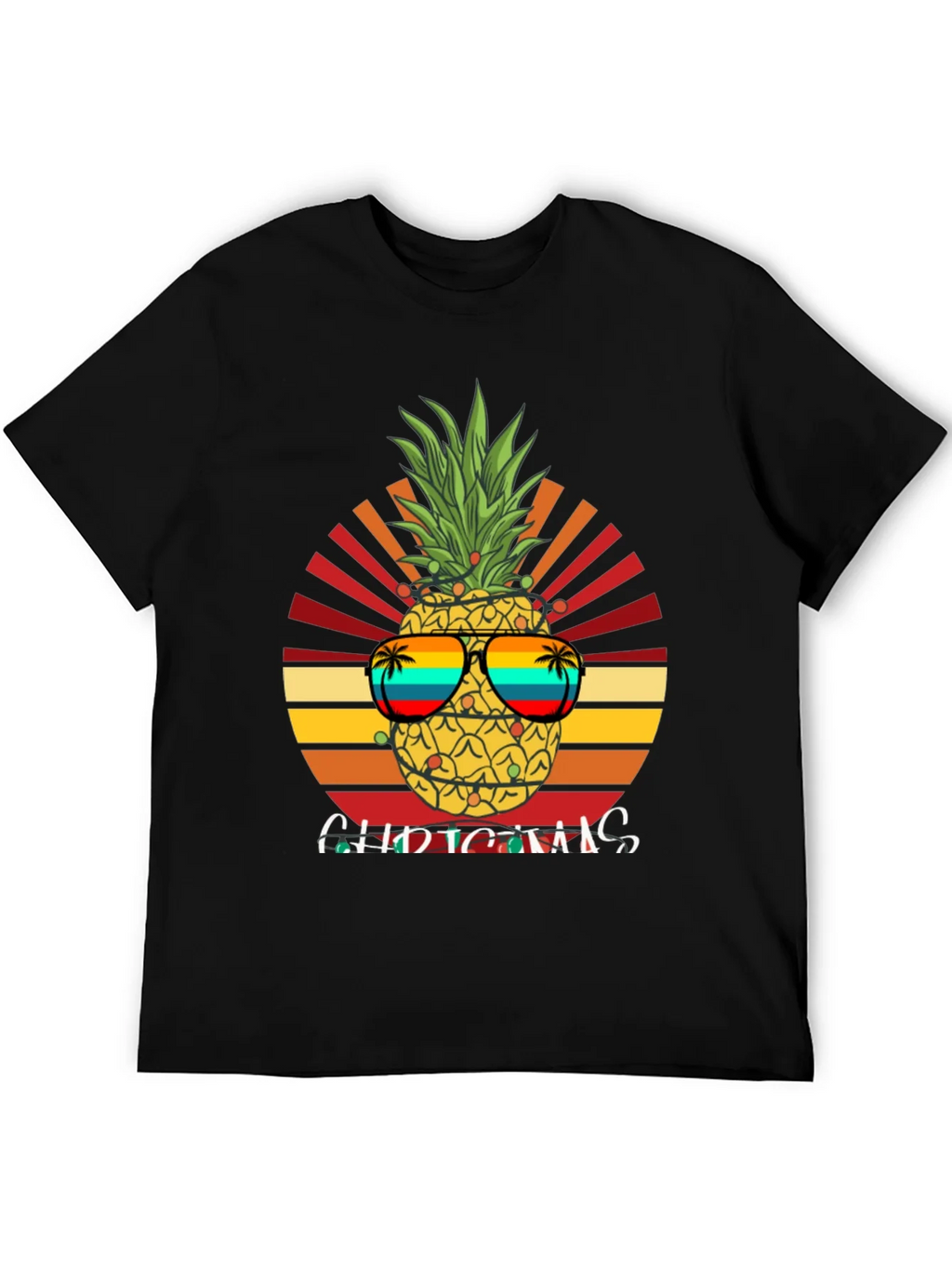 Festive Pineapple Christmas T-Shirt product image 5