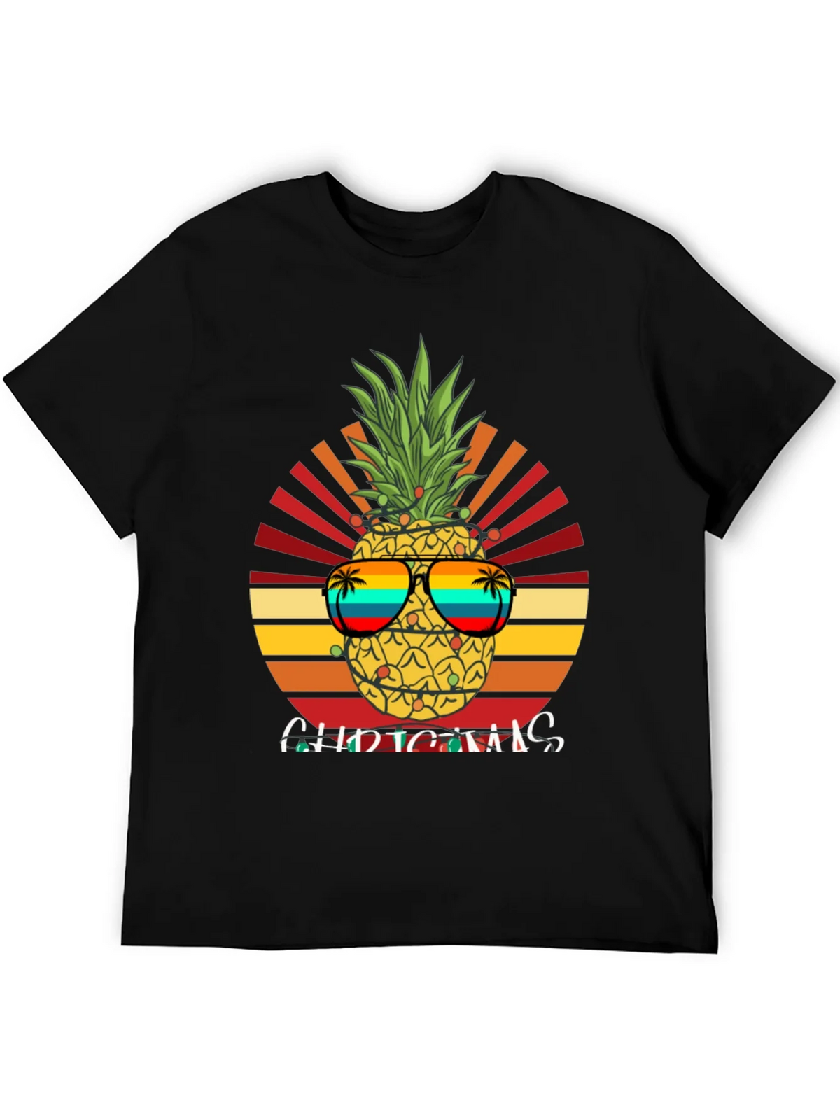 Festive Pineapple Christmas T-Shirt product image 5