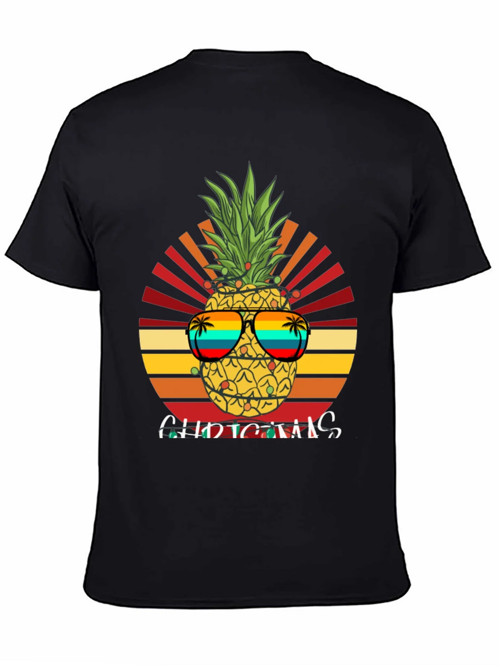 Festive Pineapple Christmas T-Shirt product image 4