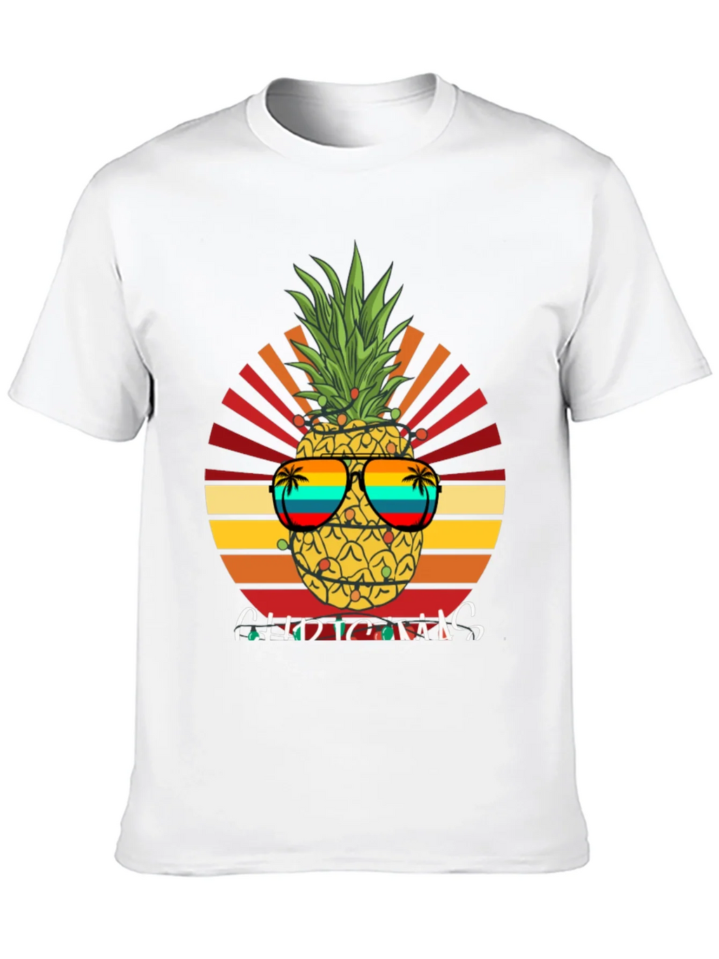 Festive Pineapple Christmas T-Shirt product image 9