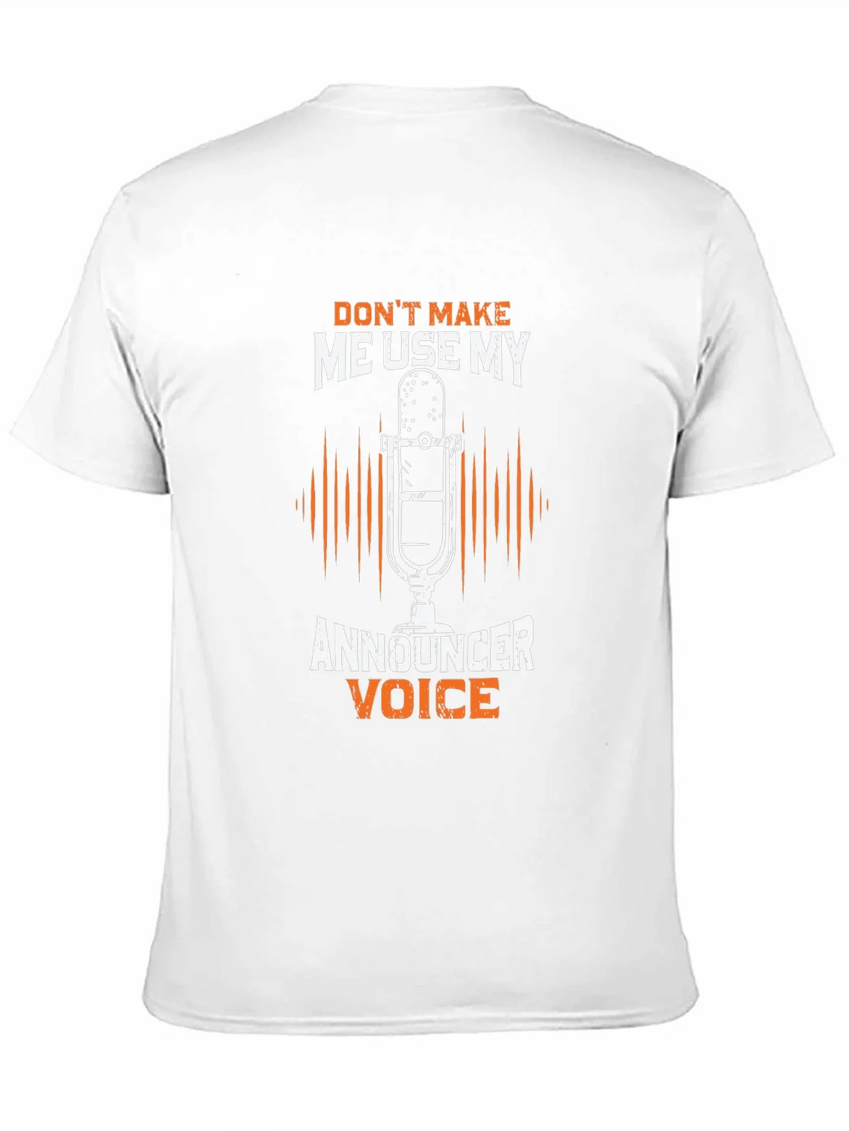 Announcer Voice Graphic Tee - Humorous Black T-Shirt product image 10