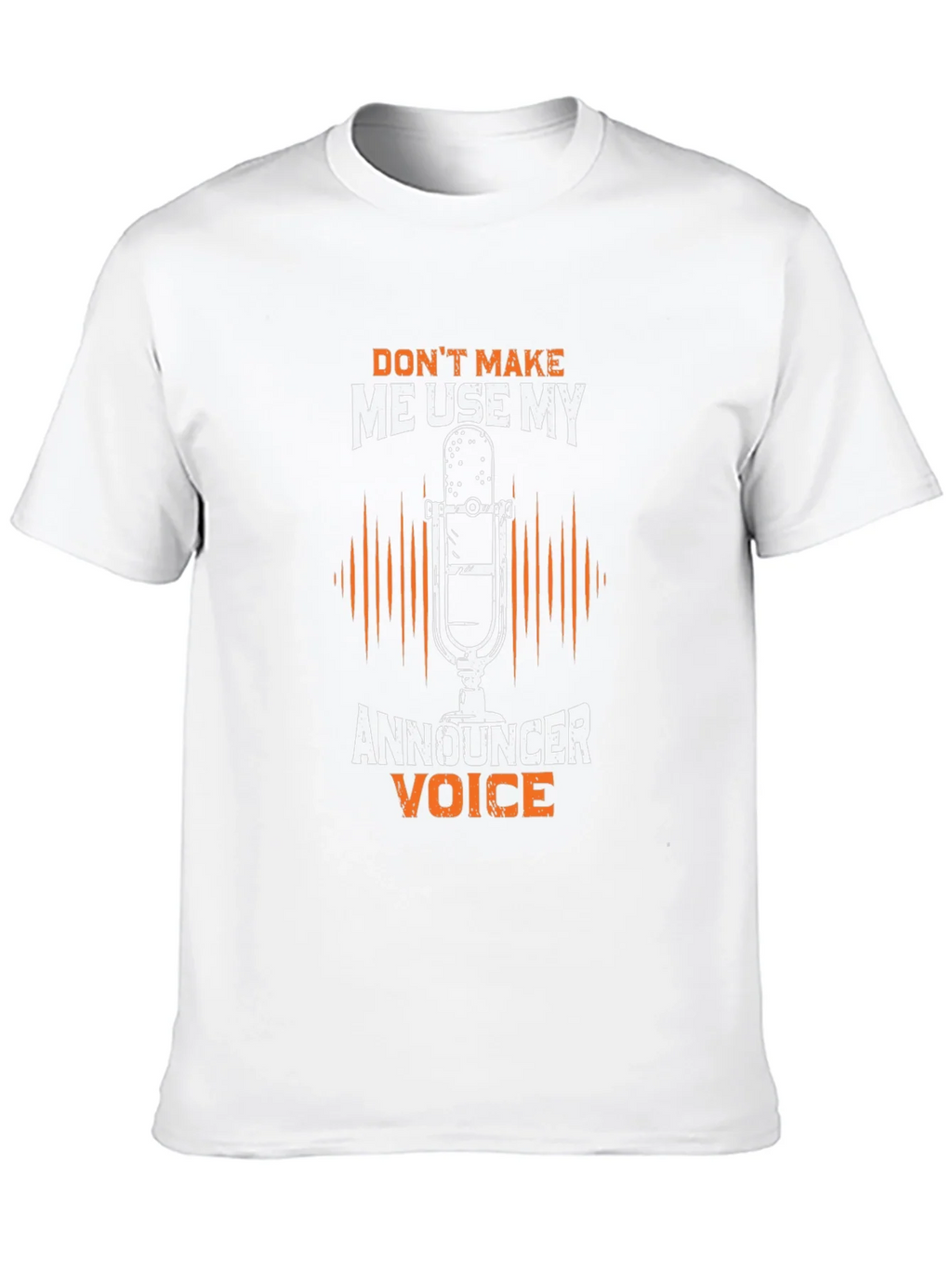 Announcer Voice Graphic Tee - Humorous Black T-Shirt product image 9