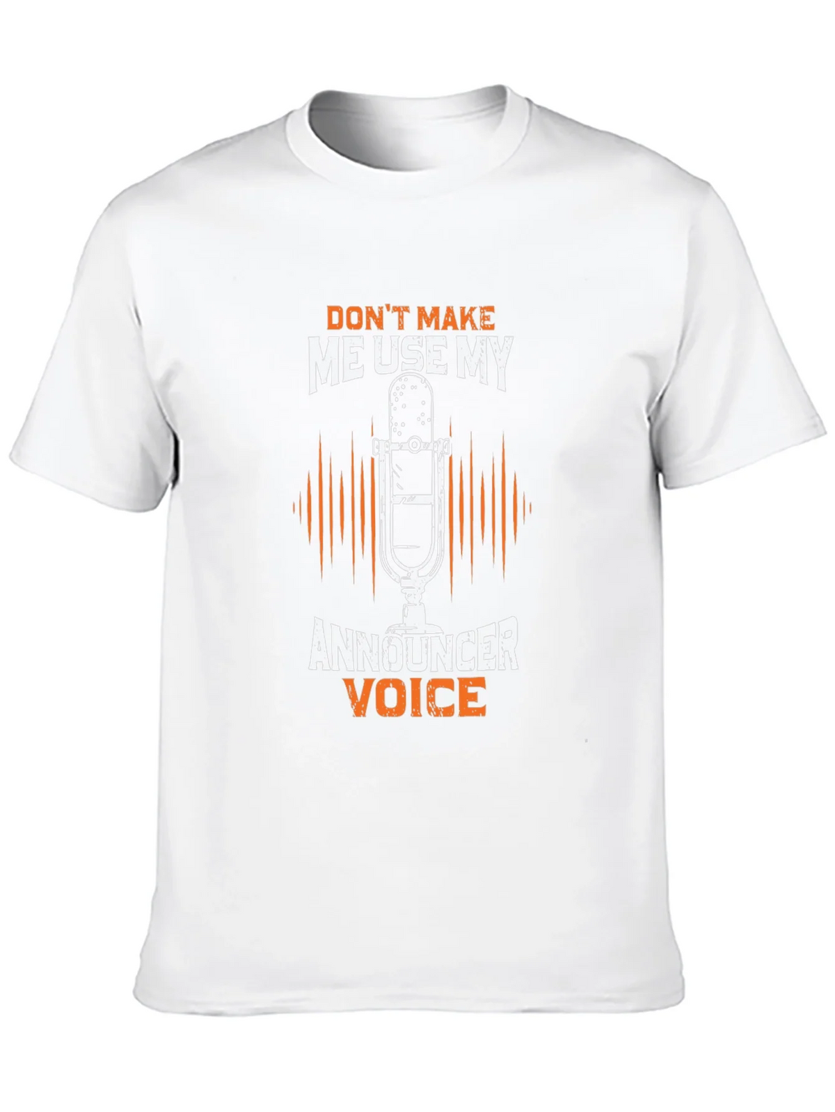 Announcer Voice Graphic Tee - Humorous Black T-Shirt product image 9