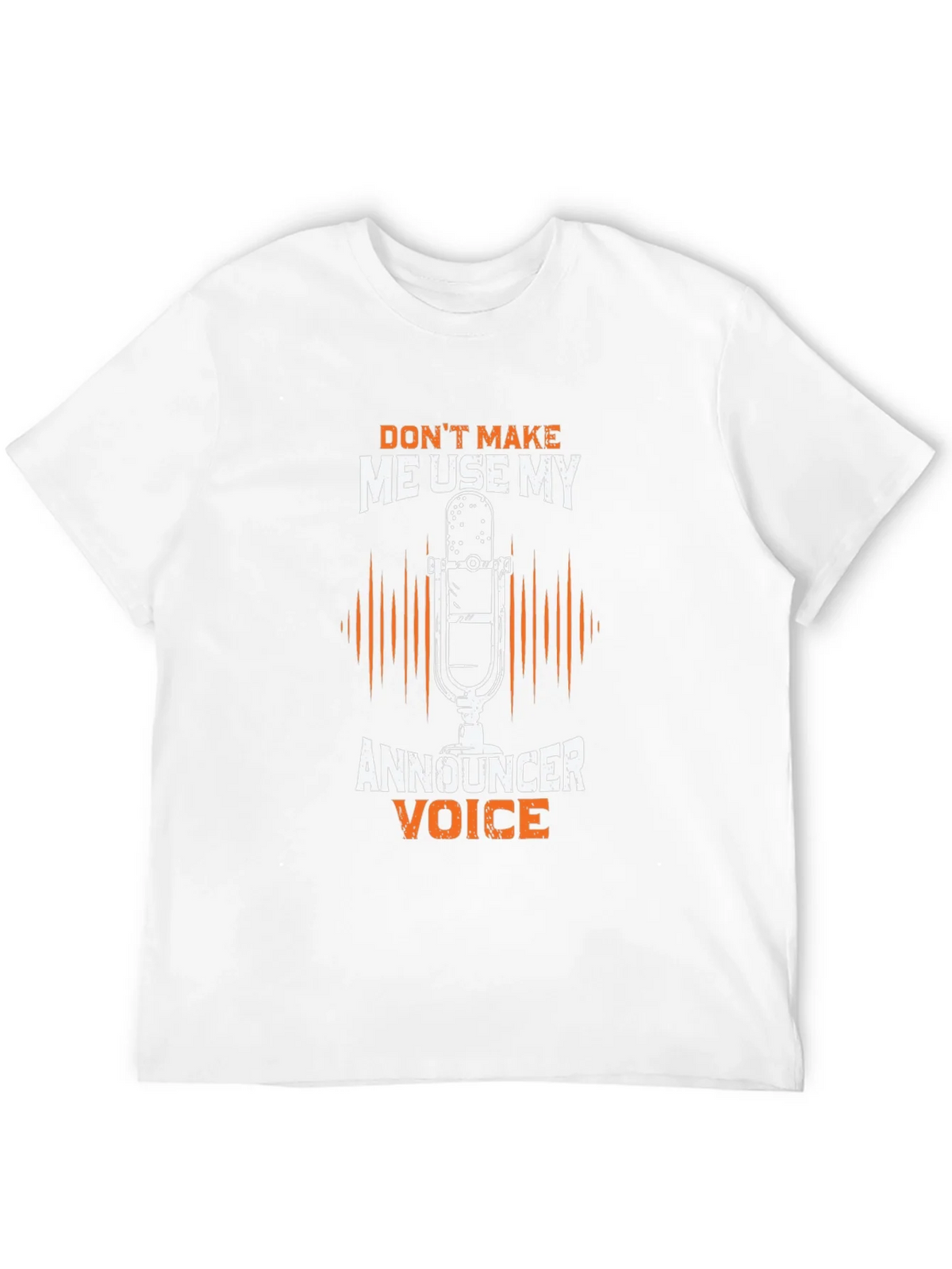 Announcer Voice Graphic Tee - Humorous Black T-Shirt product image 11