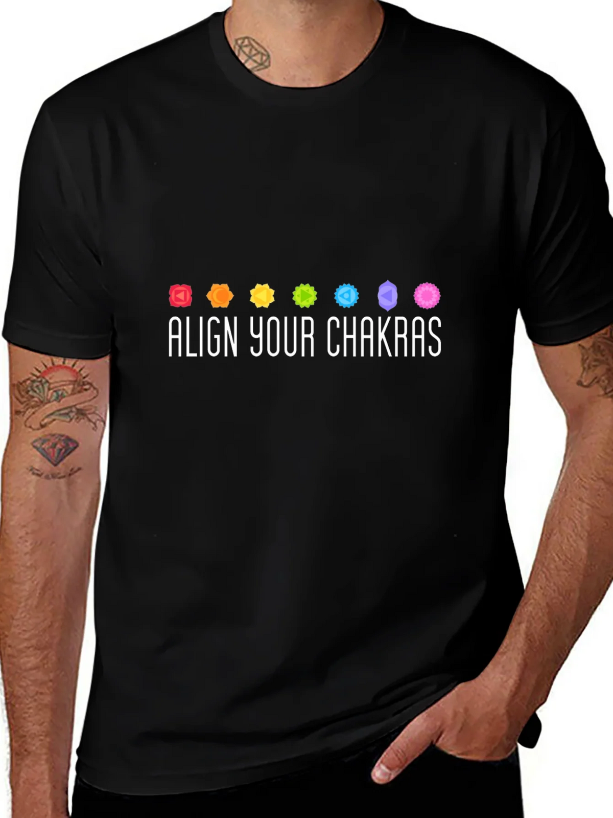 Align Your Chakras T-Shirt - Spiritual & Stylish product image 1