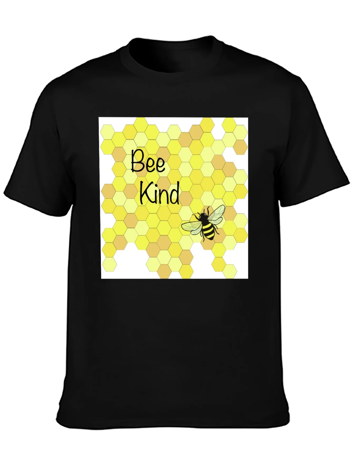 Bee Kind T-Shirt Honeycomb Graphic Tee product image 3
