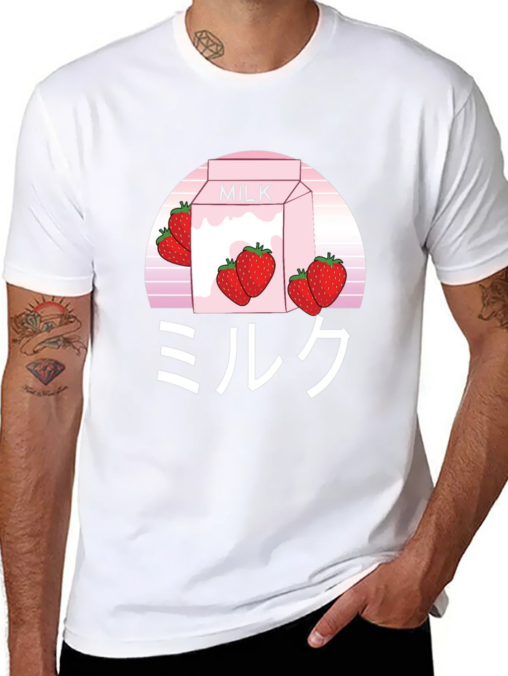 Strawberry Milk Aesthetic T-Shirt - Soft Cotton Blend product image 7