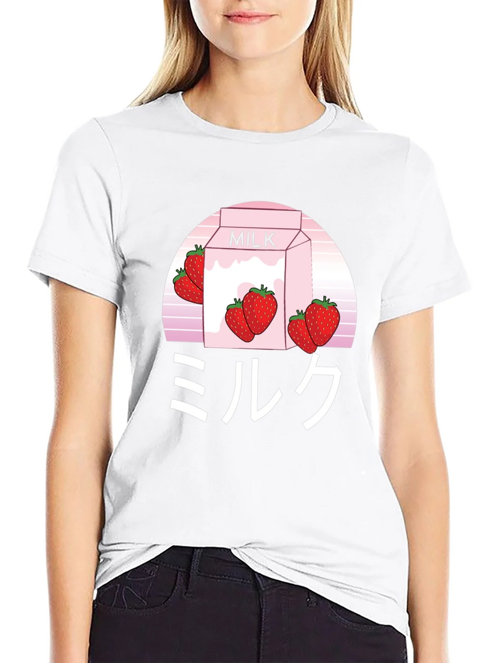 Strawberry Milk Aesthetic T-Shirt - Soft Cotton Blend product image 8