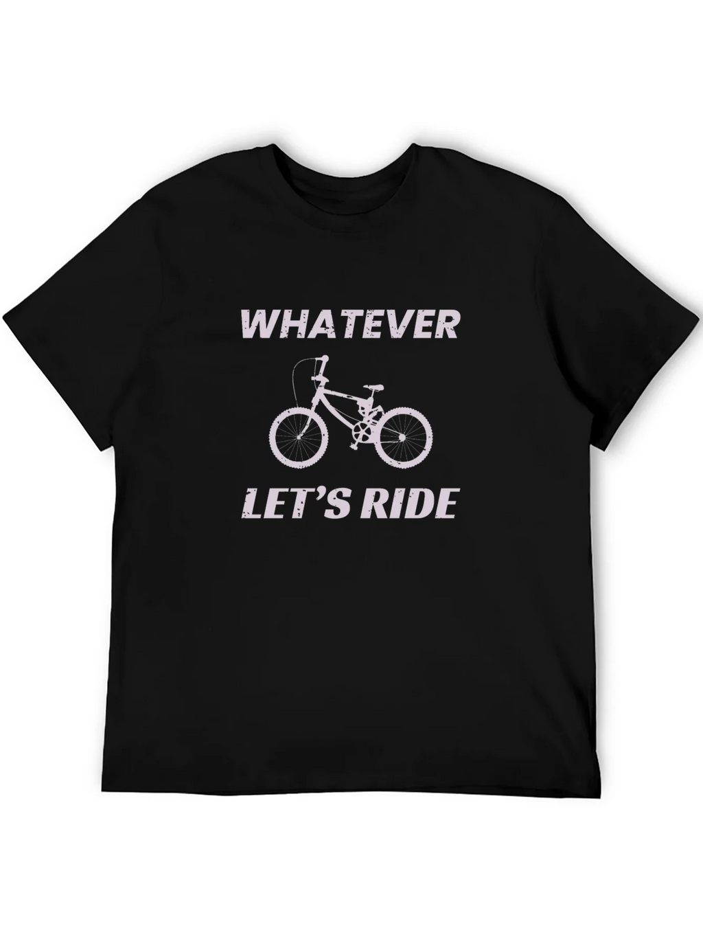 Whatever Lets Ride Black Graphic T-Shirt product image 5