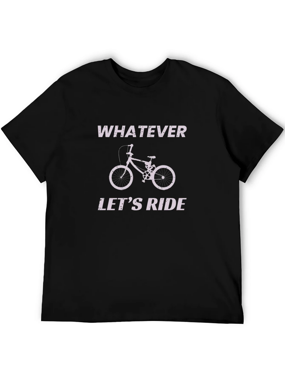 Whatever Lets Ride Black Graphic T-Shirt product image 5