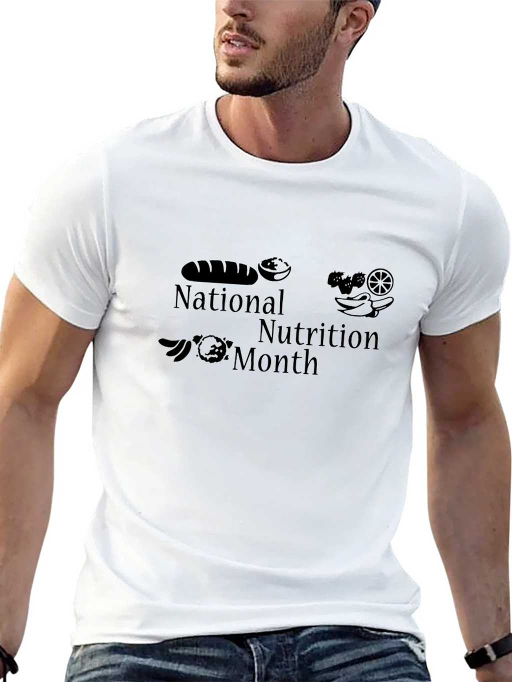 National Nutrition Month Black T-Shirt product image 4